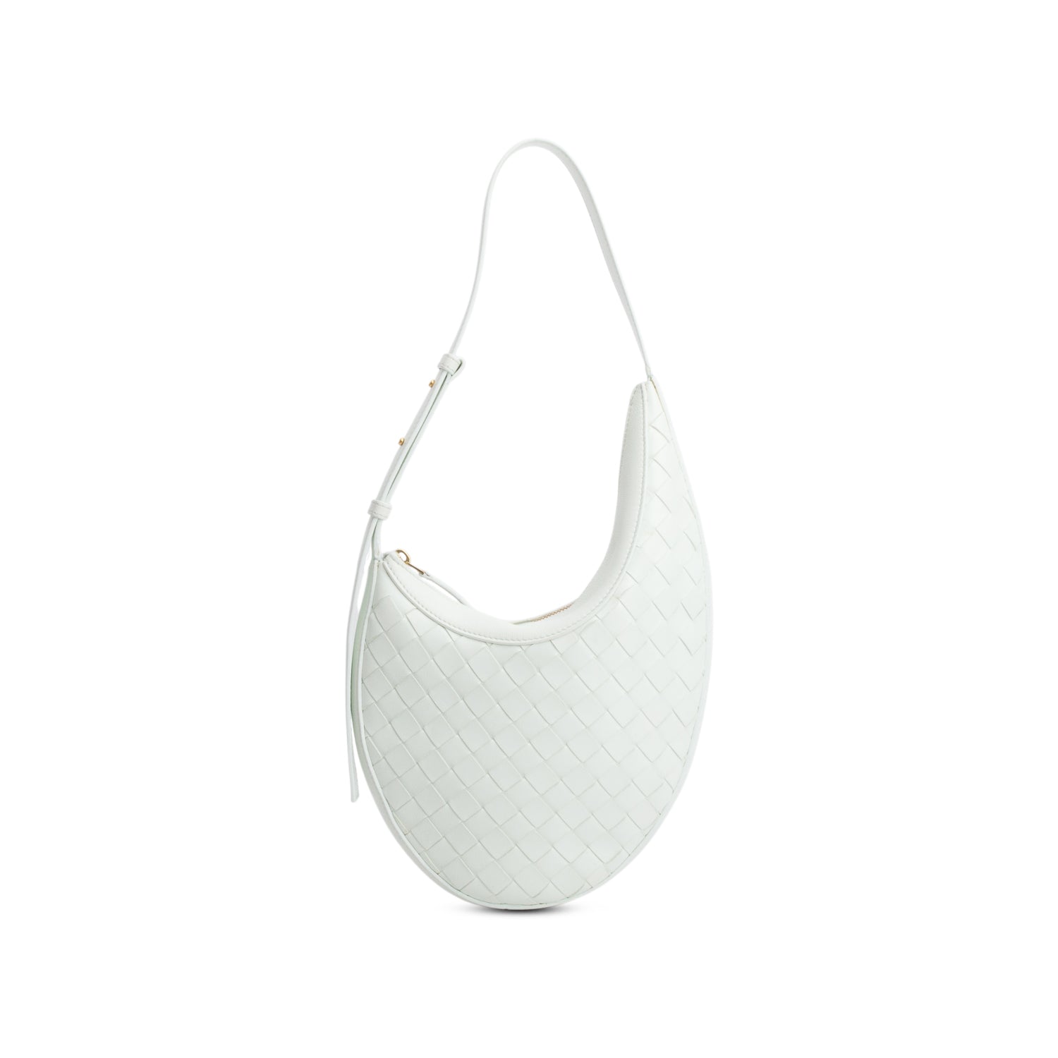 Bottega Veneta Light Green Nappa Intrecciato Small Drop Shoulder Bag