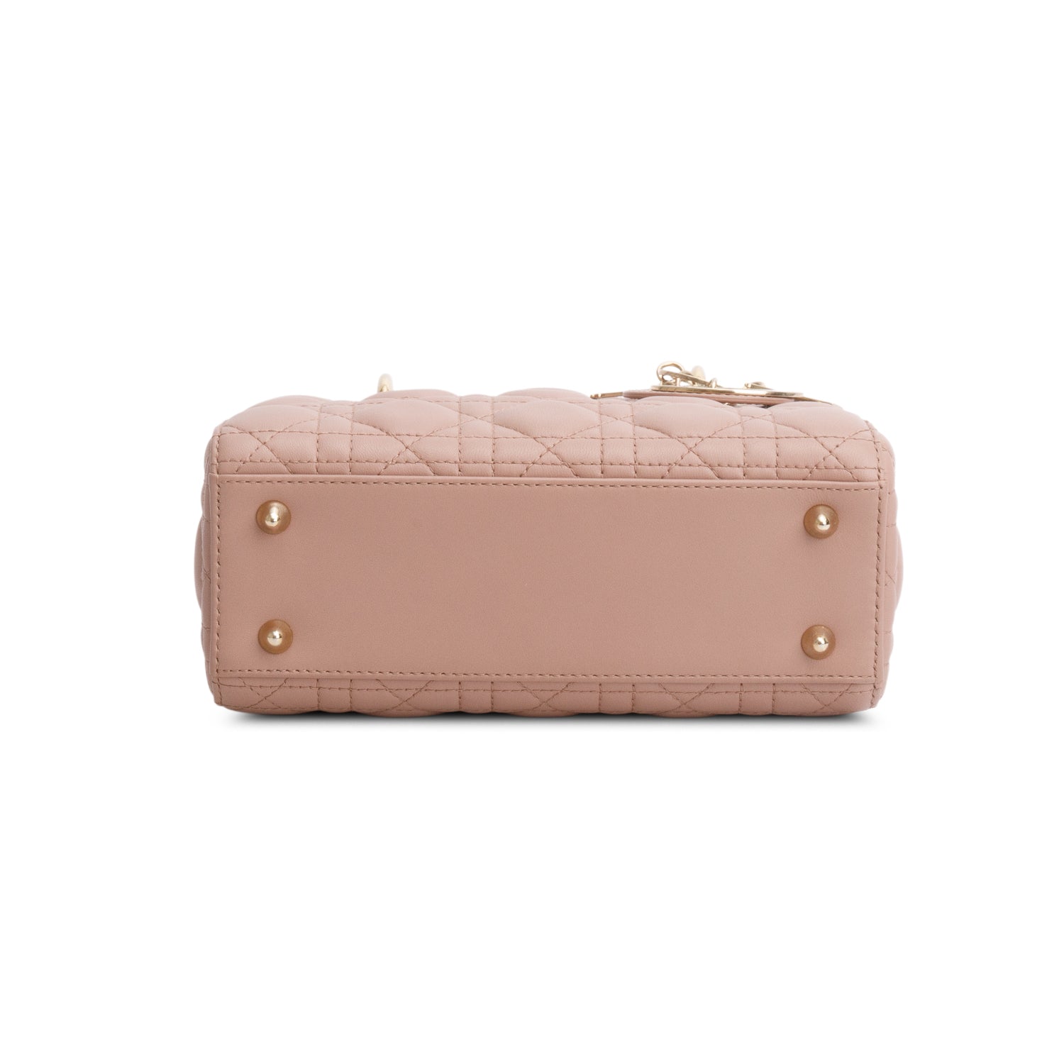 Christian Dior 2022 Pink Cannage Lambskin Leather Small Lady Dior Bag w/ Authenticity Card