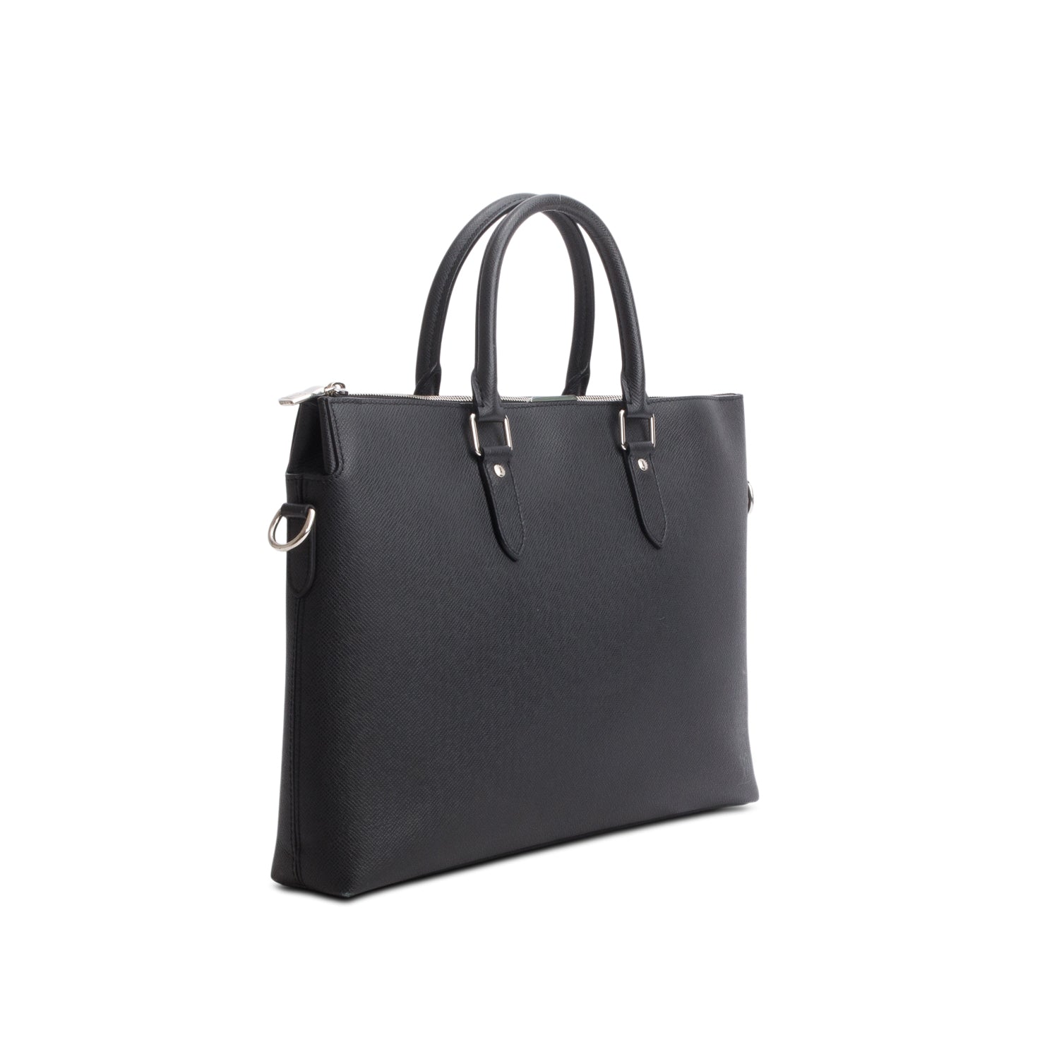 Louis Vuitton Black Taiga Anton Soft Briefcase w/ Strap