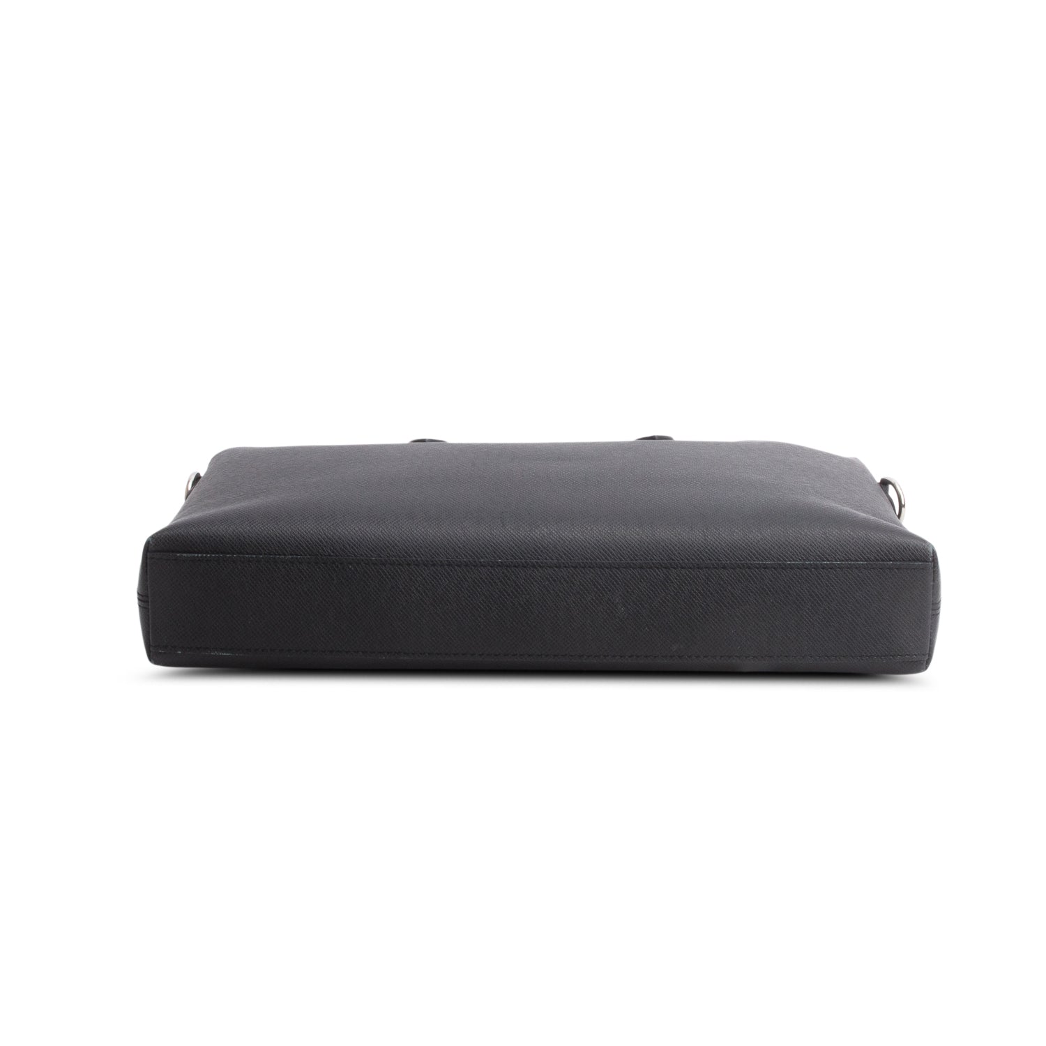 Louis Vuitton Black Taiga Anton Soft Briefcase w/ Strap