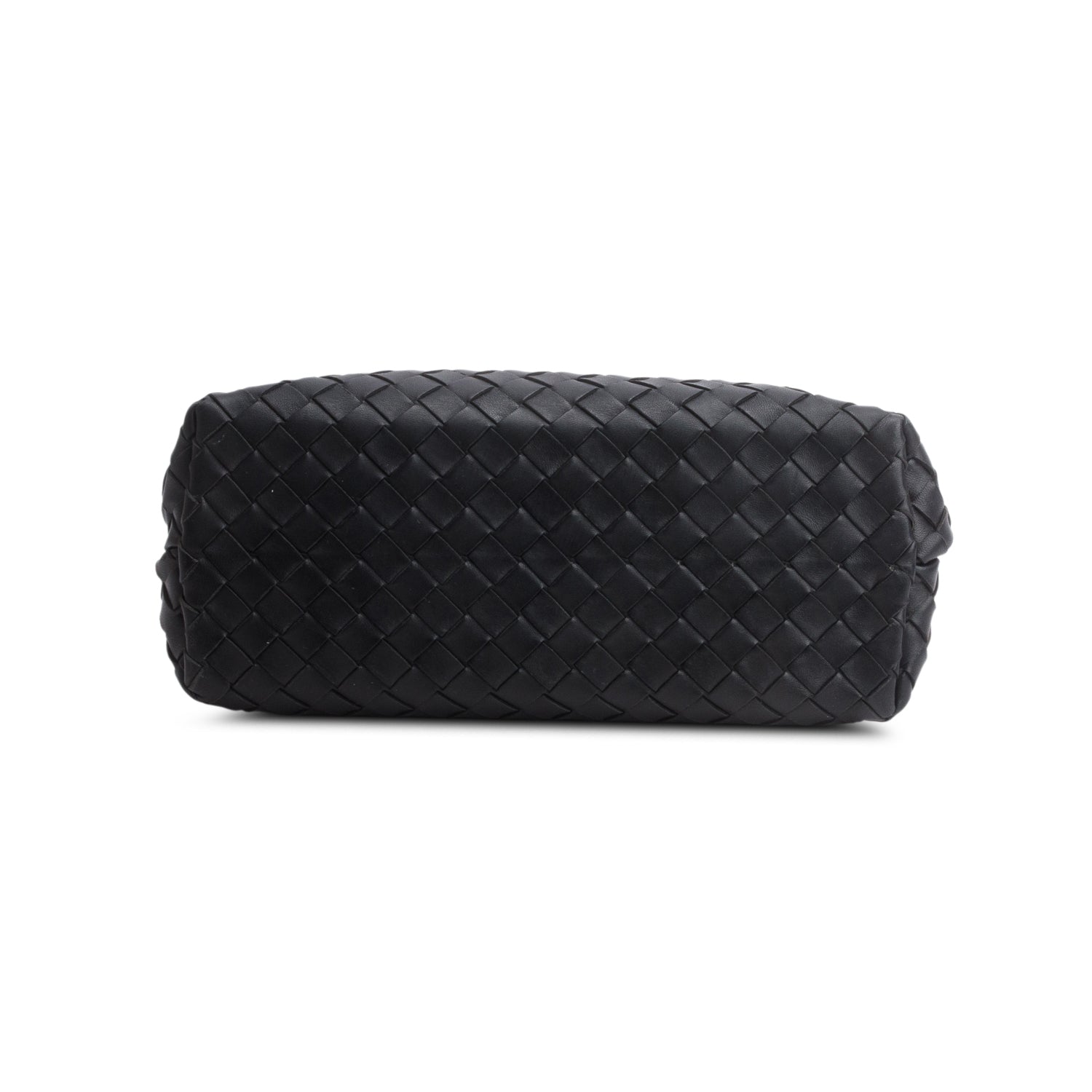 Bottega Veneta 2023 Black Nappa Intrecciato Medium Andiamo Shoulder Bag w/ Receipt