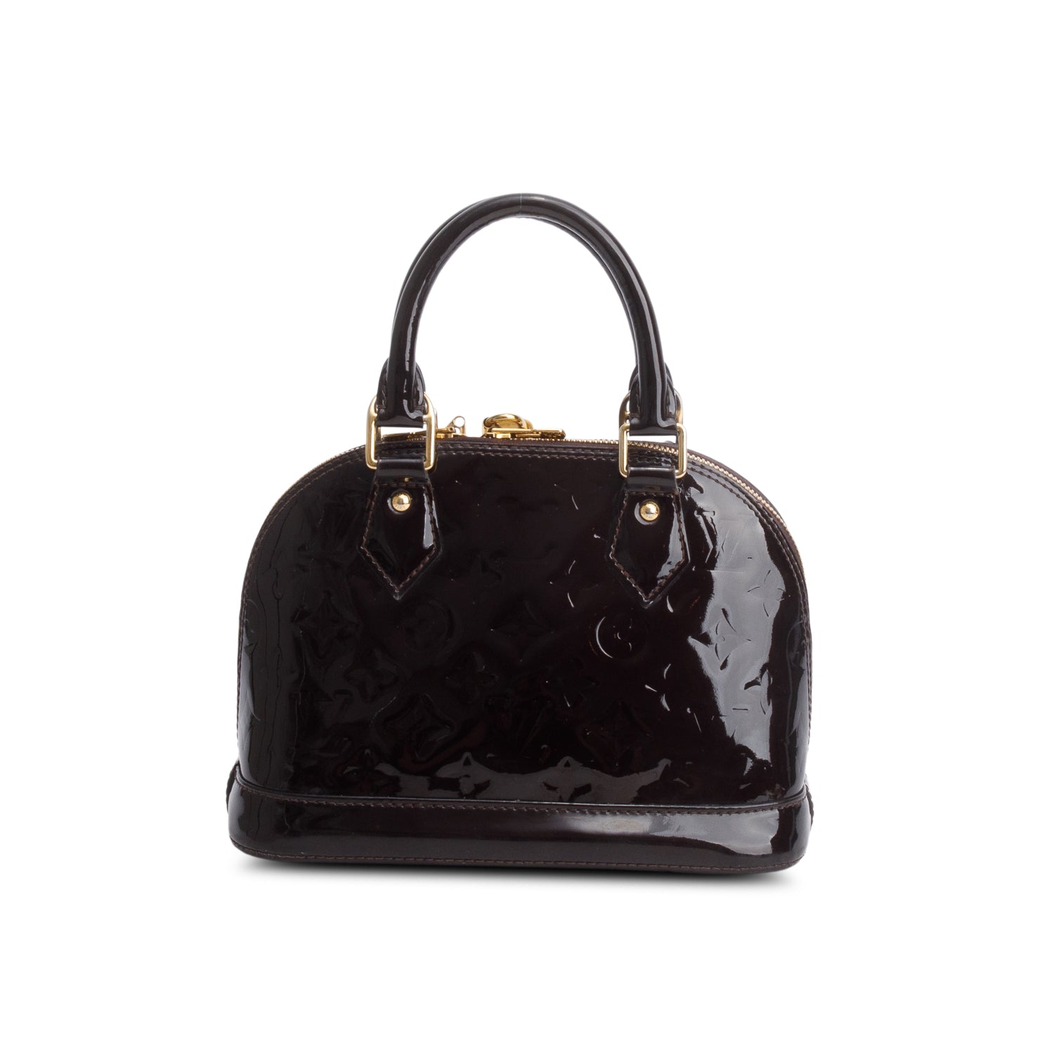 Louis Vuitton Amarante Monogram Vernis Leather Alma BB w/ Strap
