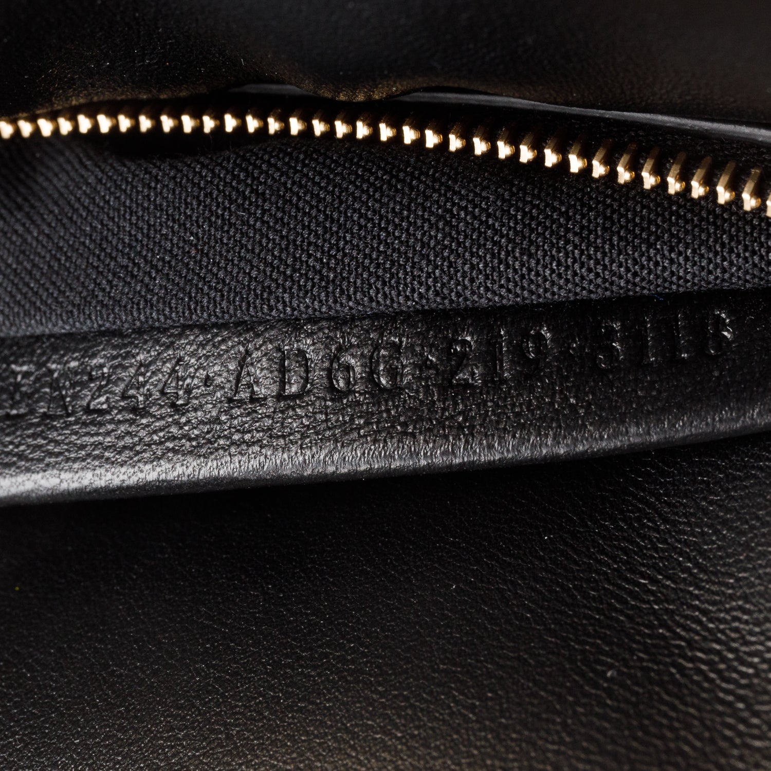 Fendi 2022 Black Lambskin Mini Peekaboo Bag w/ Box, Receipt & Strap