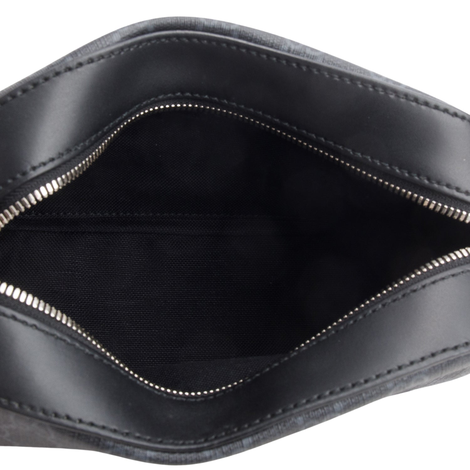 Gucci Black GG Supreme Monogram Web Shoulder Bag