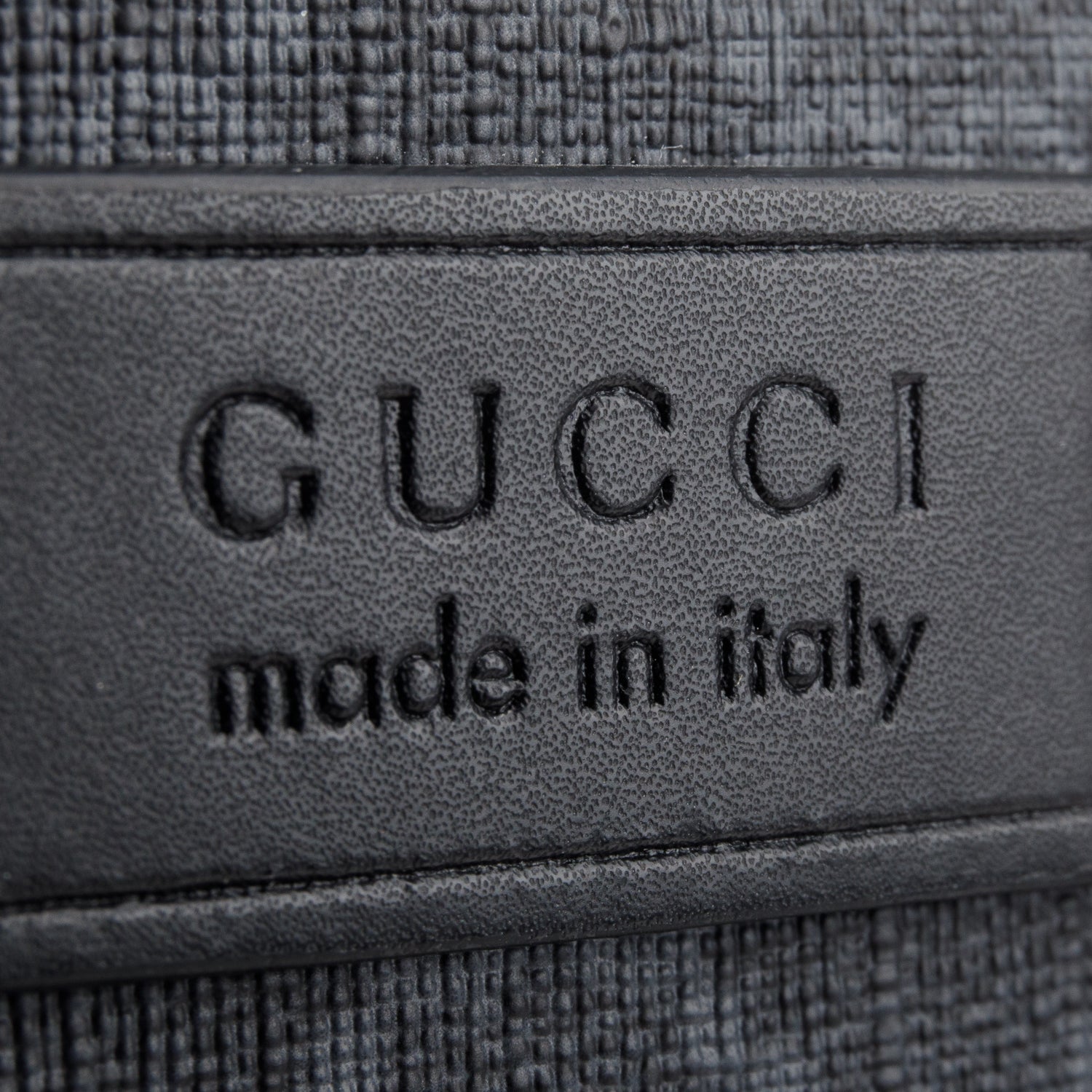 Gucci Black GG Supreme Monogram Web Shoulder Bag