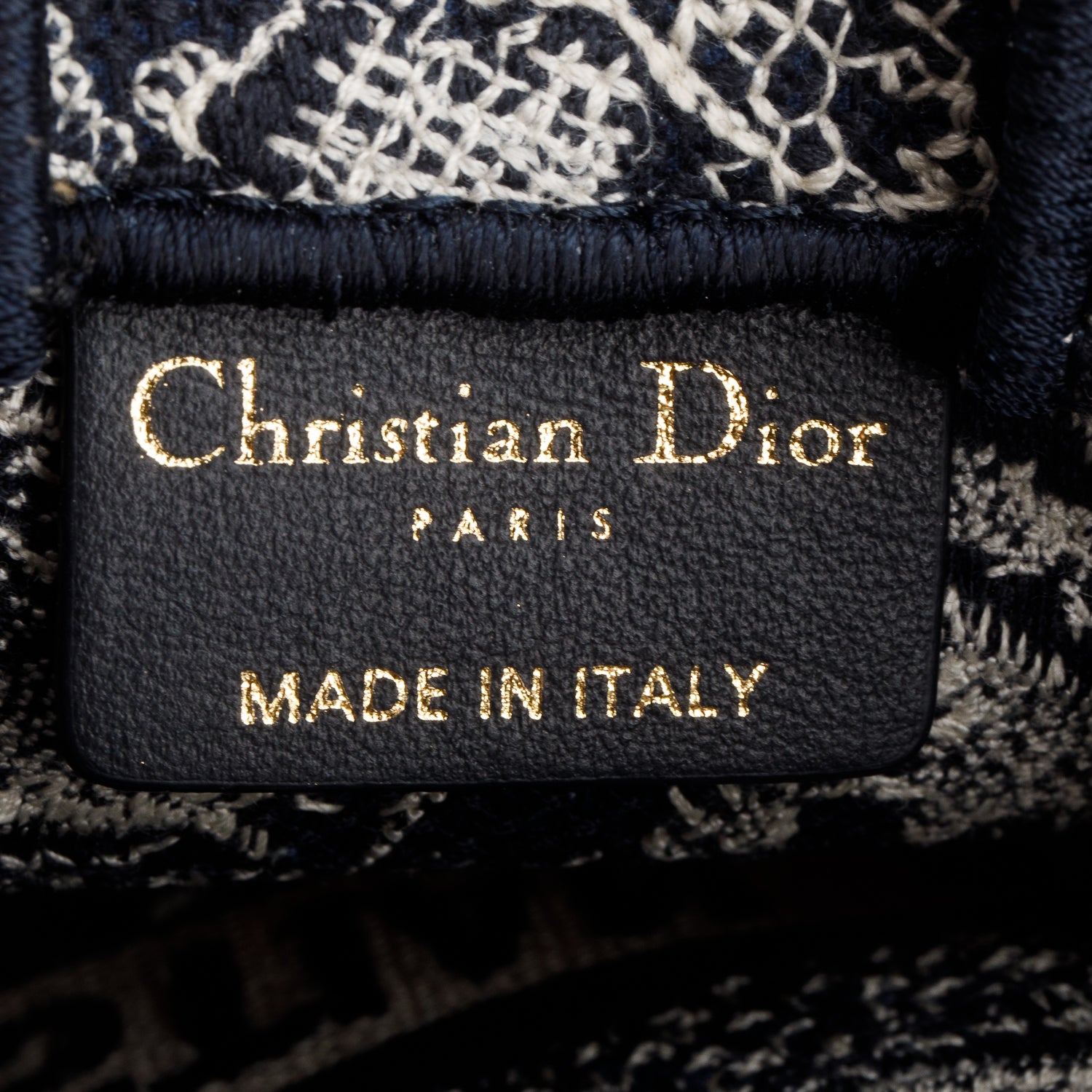 Christian Dior 2022 Black Canvas Toile de Jouy Embroidered Mini Book Tote w/ Strap