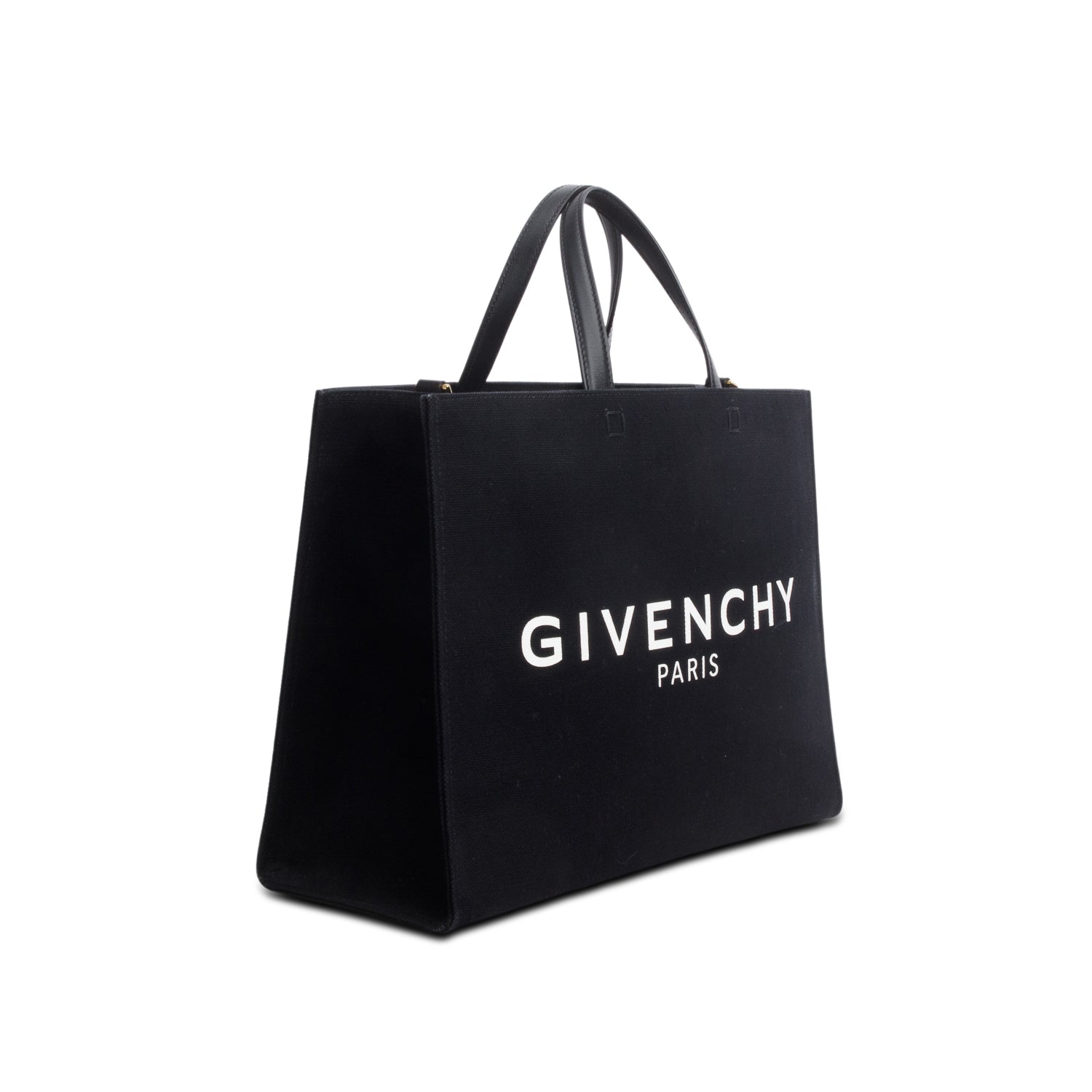 Givenchy 2022 Black Canvas Medium G-Tote w/ Strap
