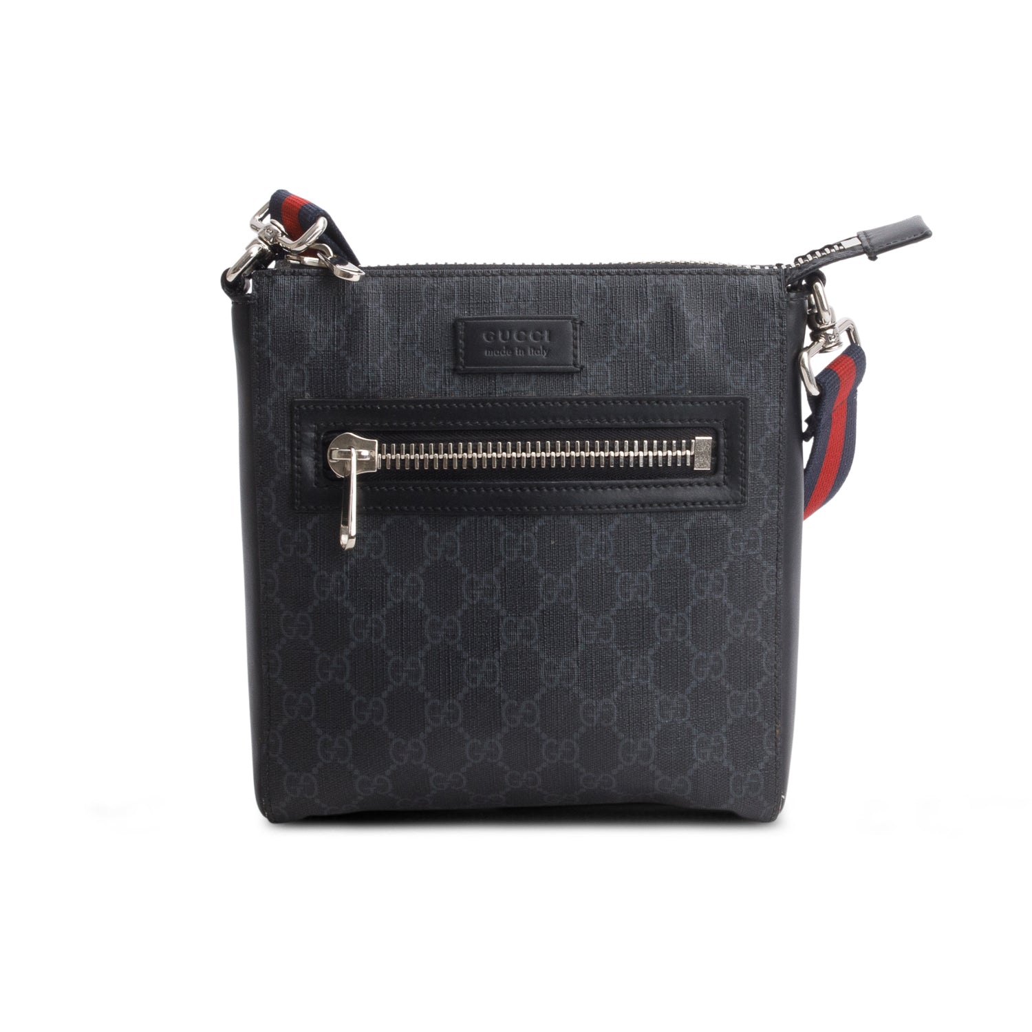 Gucci Black GG Supreme Small Messenger Bag