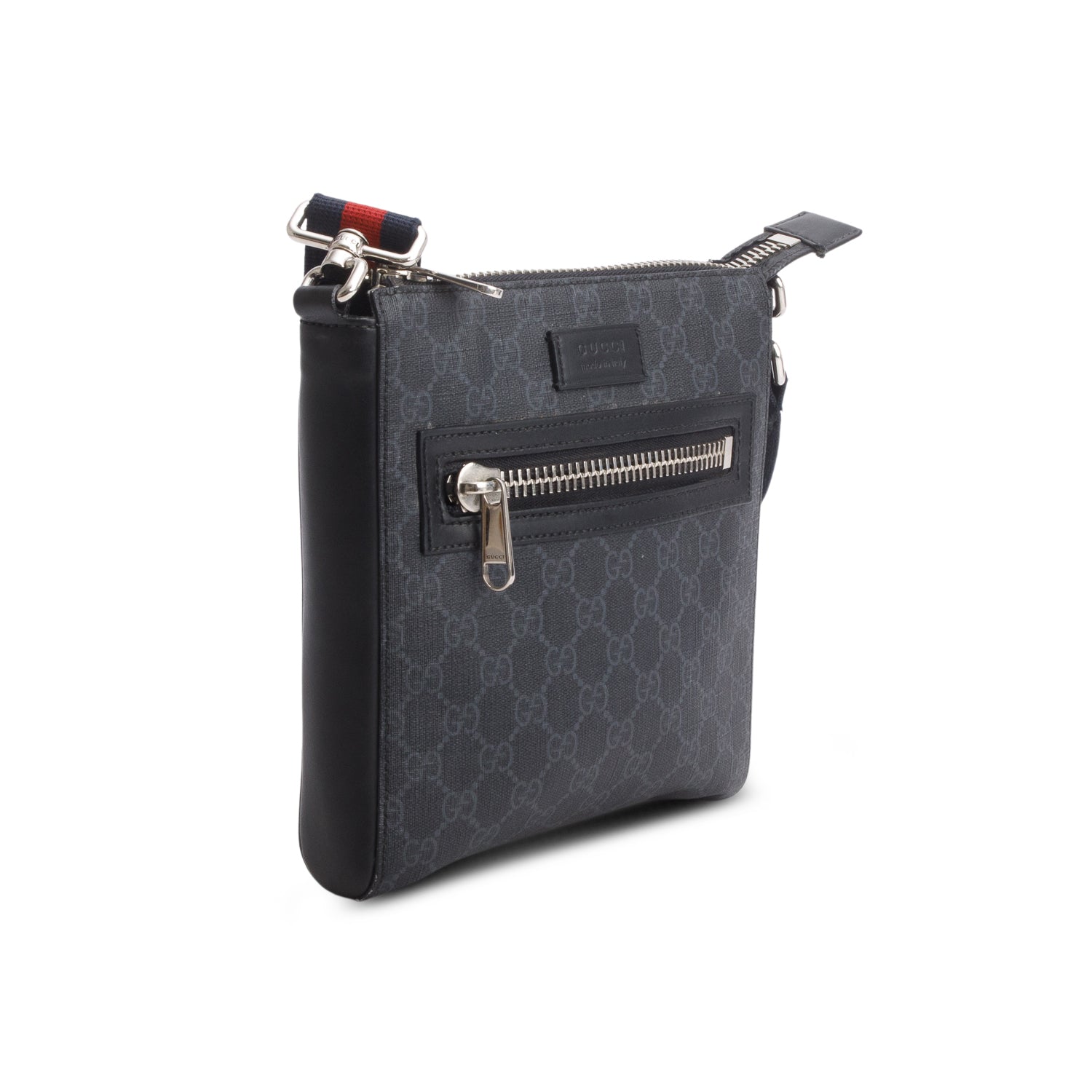 Gucci Black GG Supreme Small Messenger Bag