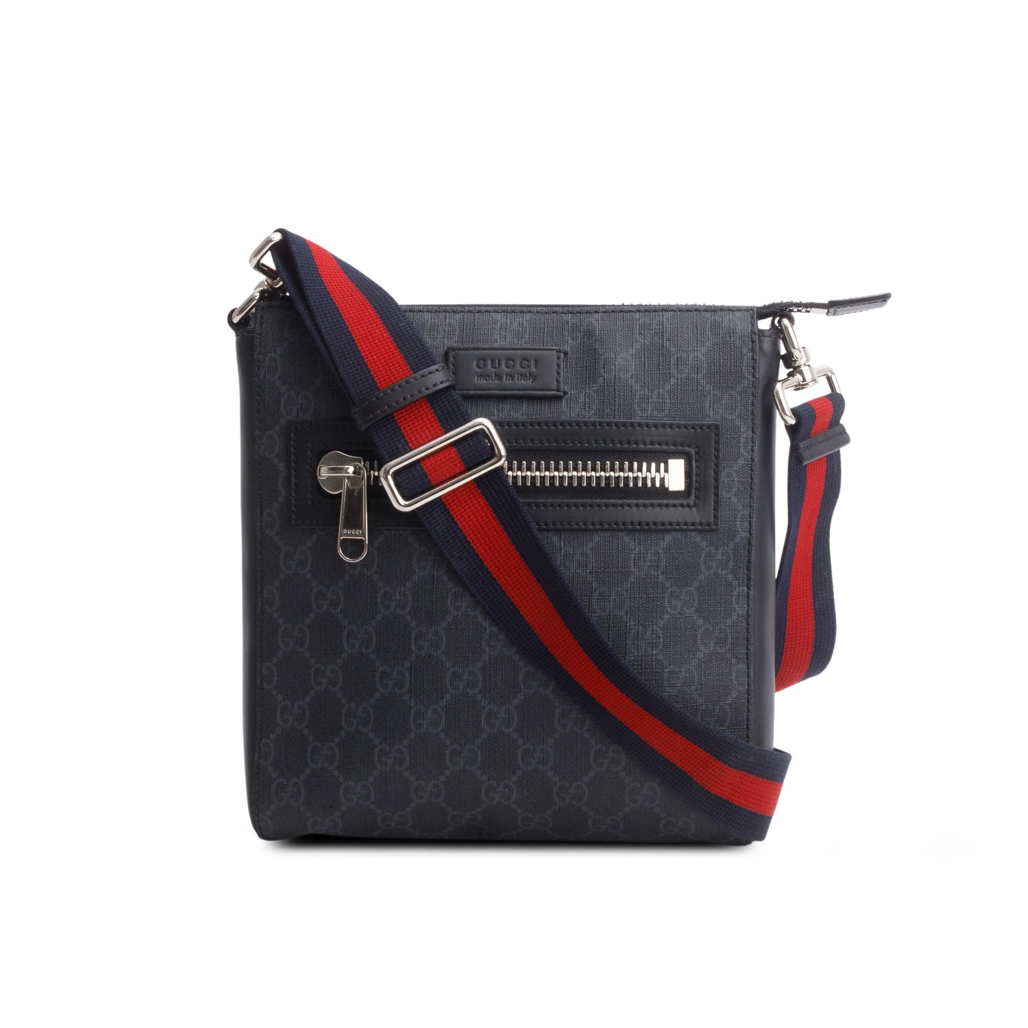 Gucci Black GG Supreme Small Messenger Bag