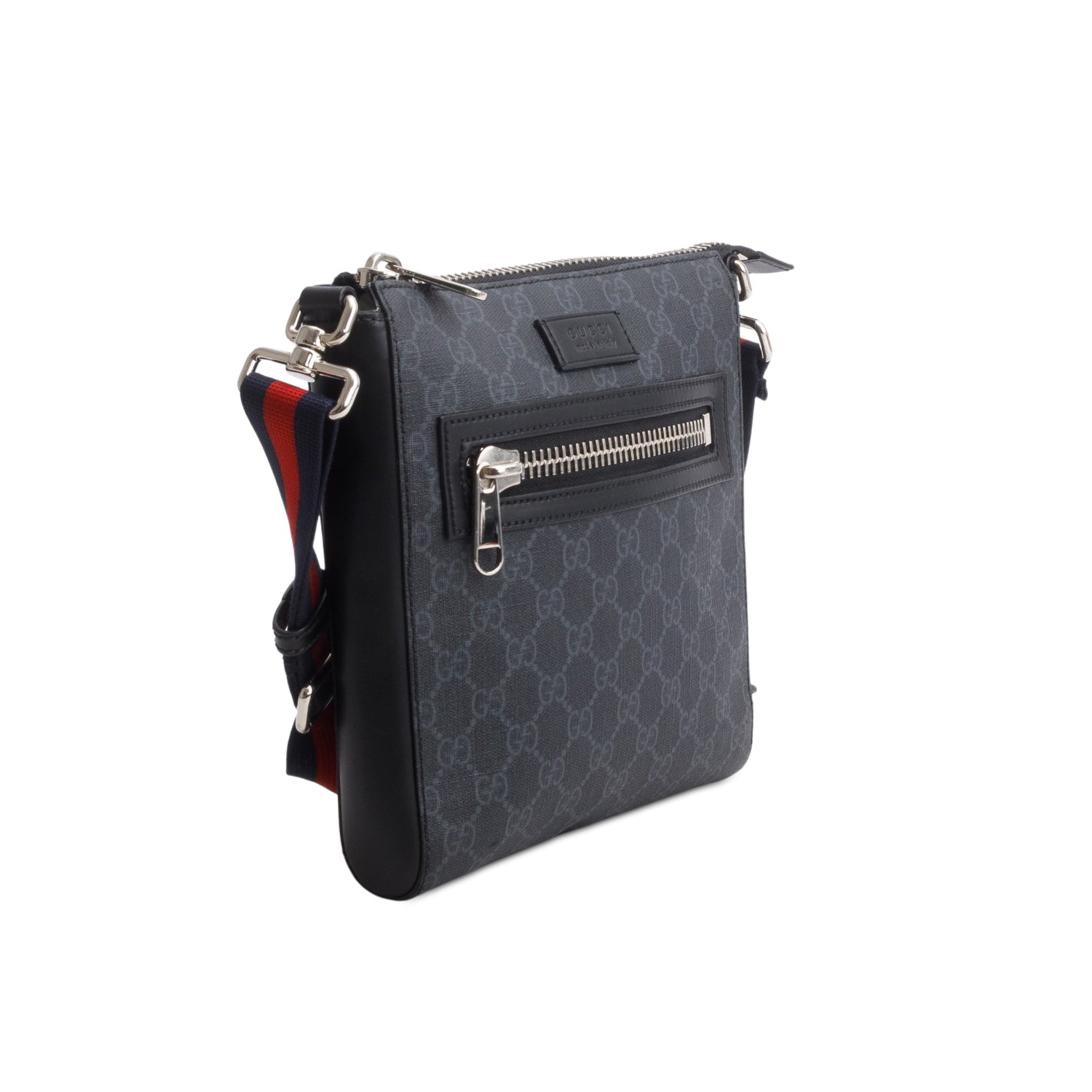 Gucci Black GG Supreme Small Messenger Bag