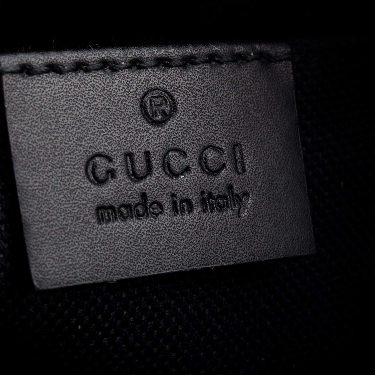 Gucci Black GG Supreme Small Messenger Bag