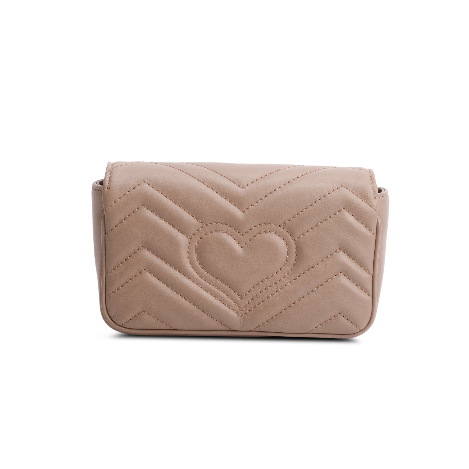 Gucci Pink GG Marmont Matelasse Leather Super Mini Bag w/ Box