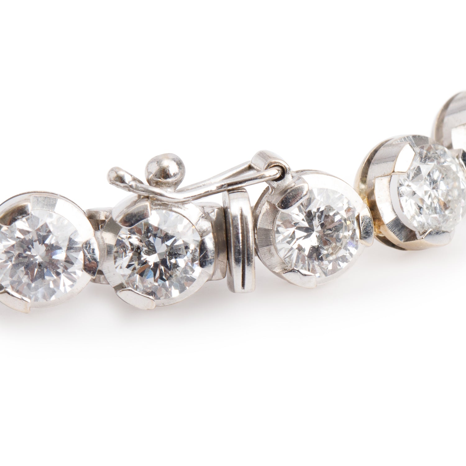 18k White Gold 14.63 tcw. Diamond Tennis Bracelet
