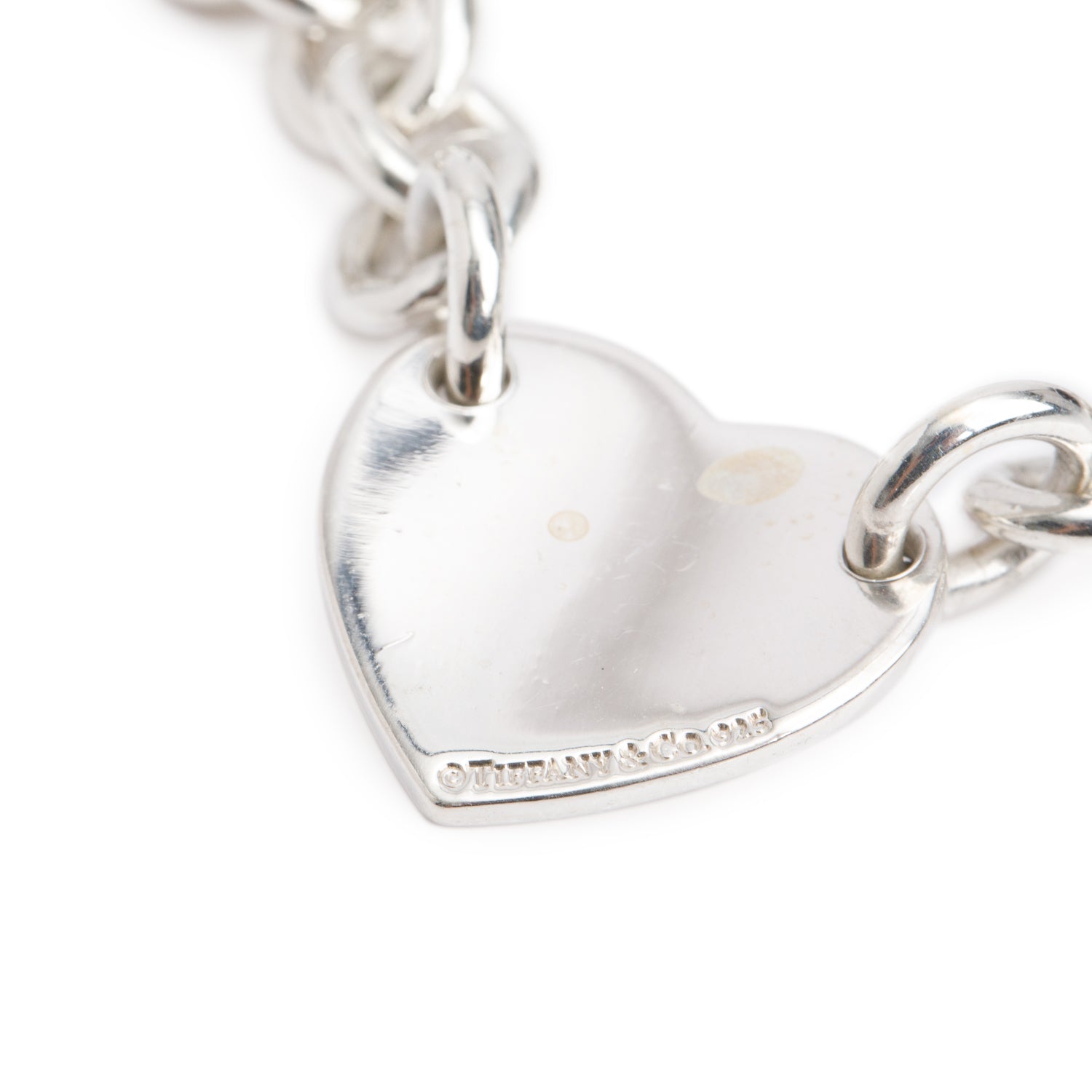 Tiffany & Co. Sterling Silver Return to Tiffany Heart Tag Charm Bracelet