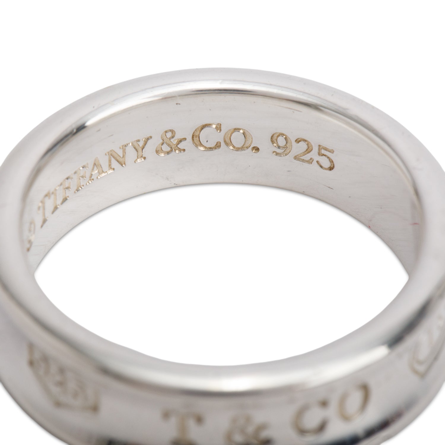 Tiffany & Co. Sterling Silver Medium 1837 Ring, Size 9.75