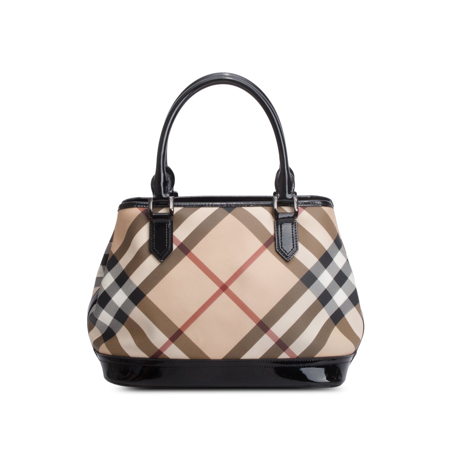 Burberry Beige Nova Check Boston Bag