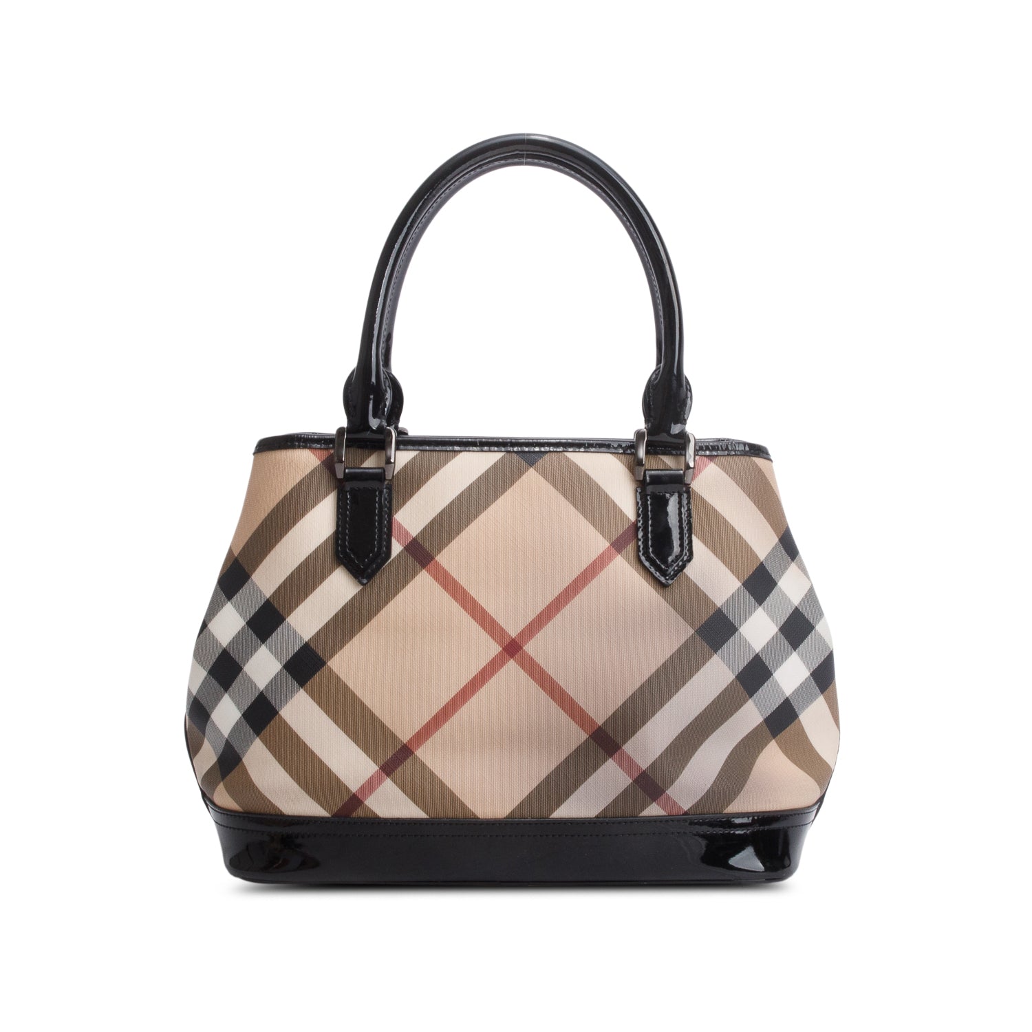 Burberry Beige Nova Check Boston Bag