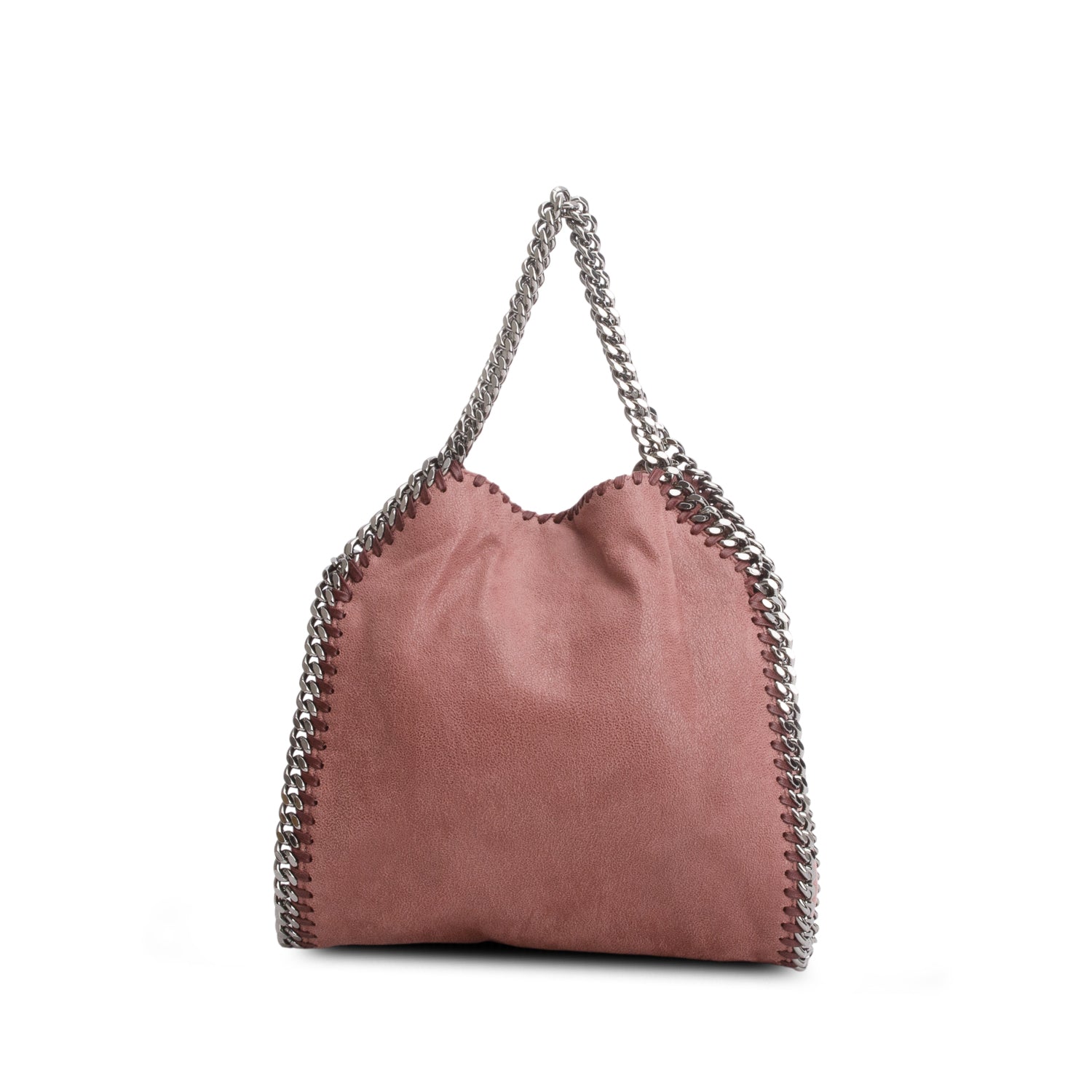 Stella McCartney Pink Vegan Suede Star Fringe Mini Tote Bag