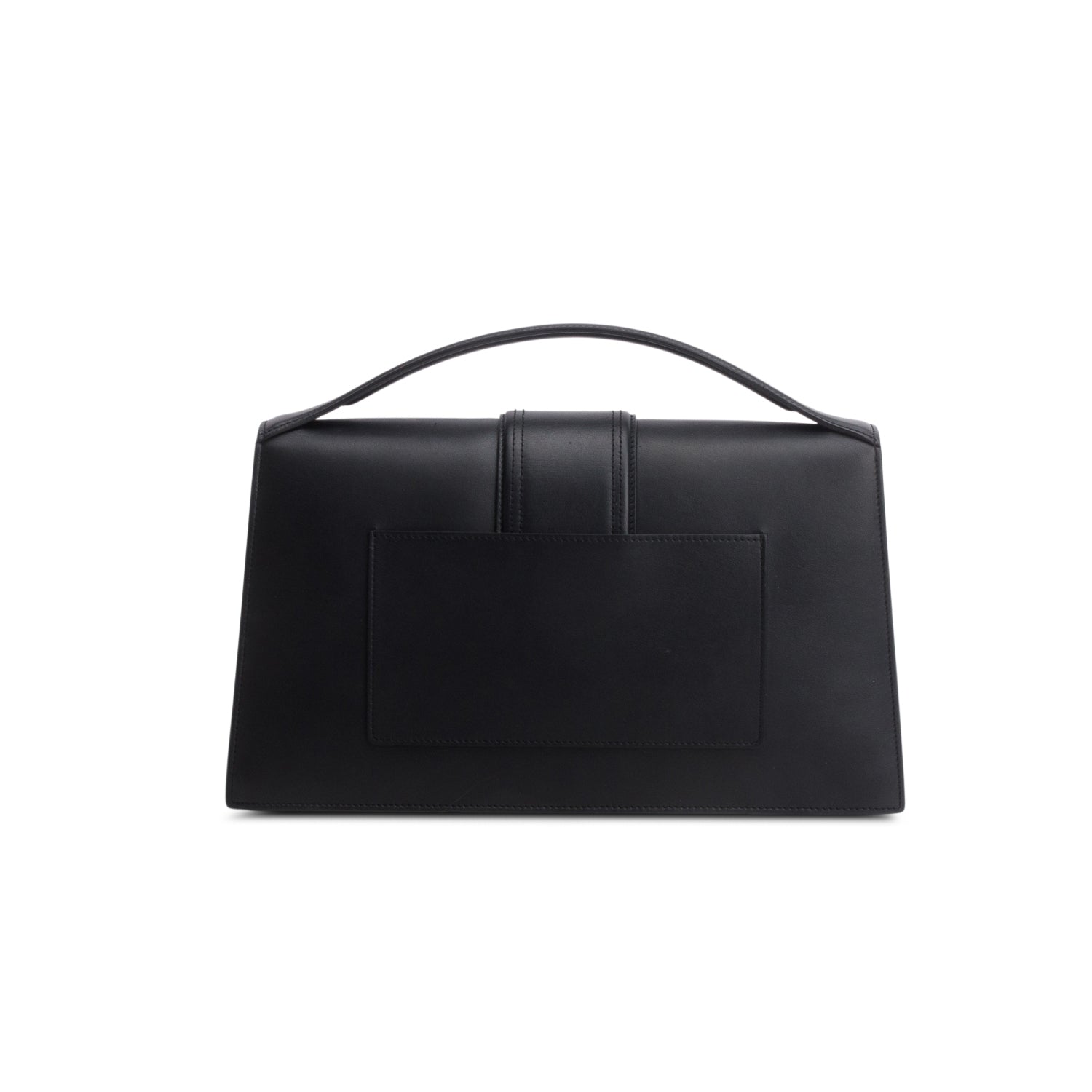 Jacquemus Black Leather Le Grand Bambino Bag w/ Strap