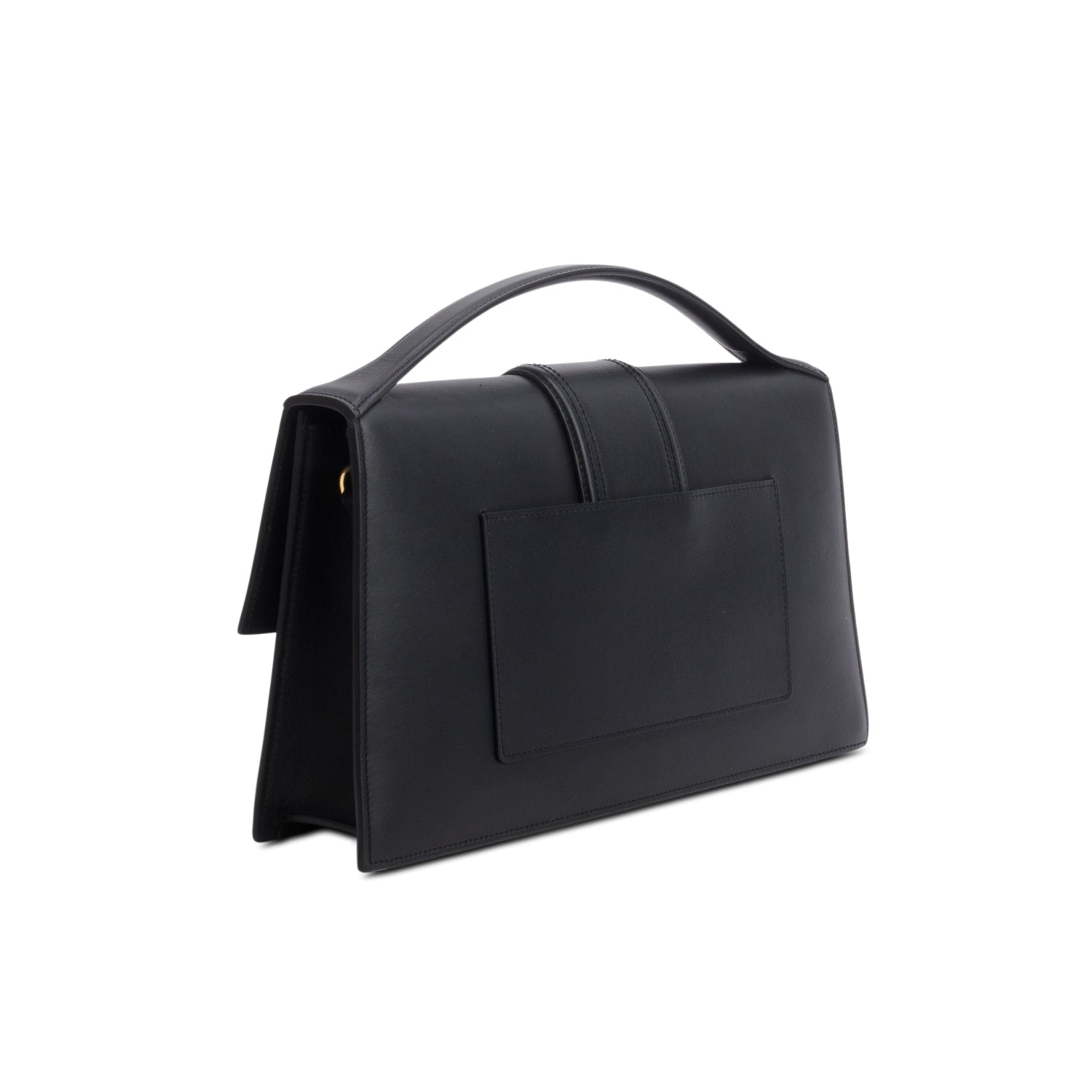 Jacquemus Black Leather Le Grand Bambino Bag w/ Strap