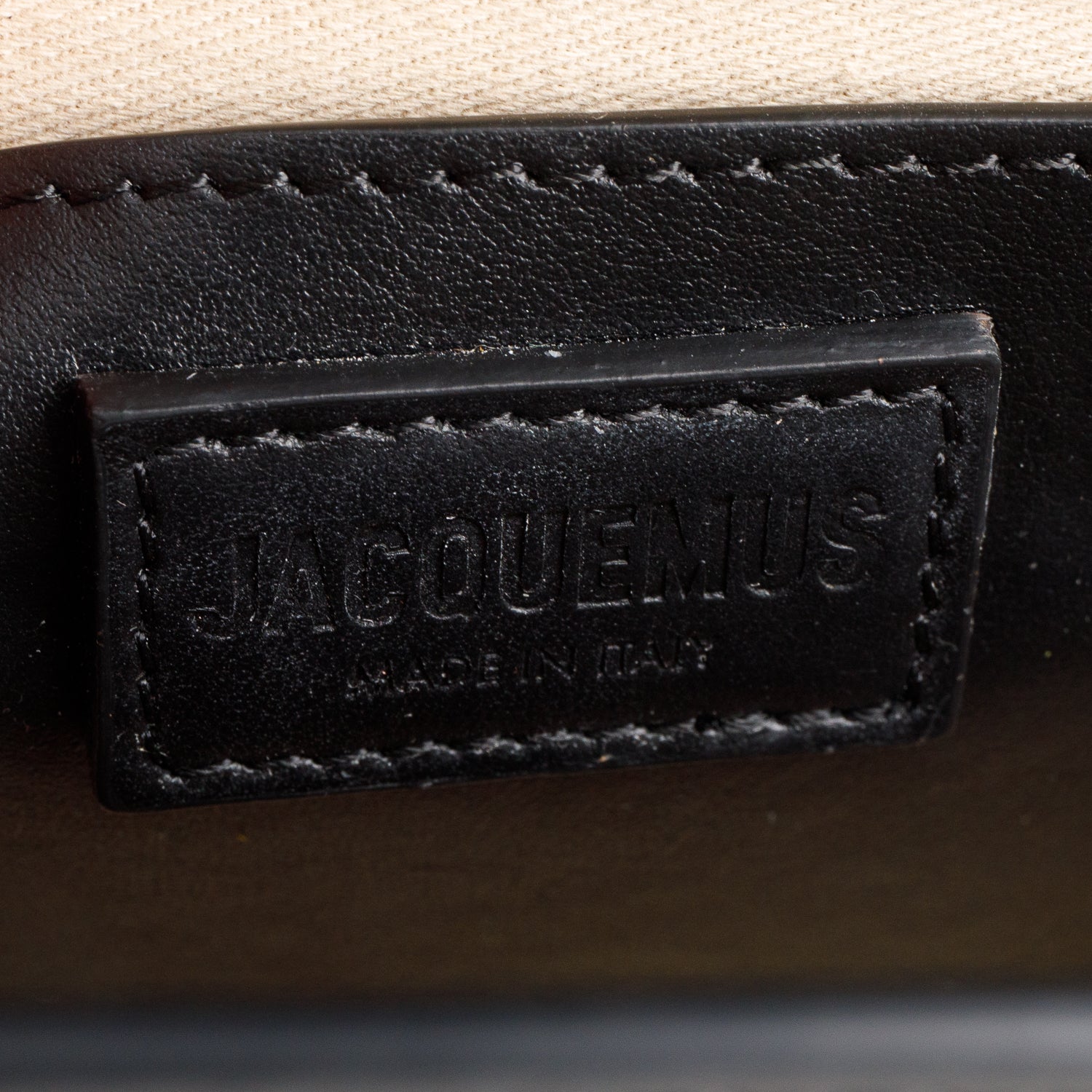 Jacquemus Black Leather Le Grand Bambino Bag w/ Strap
