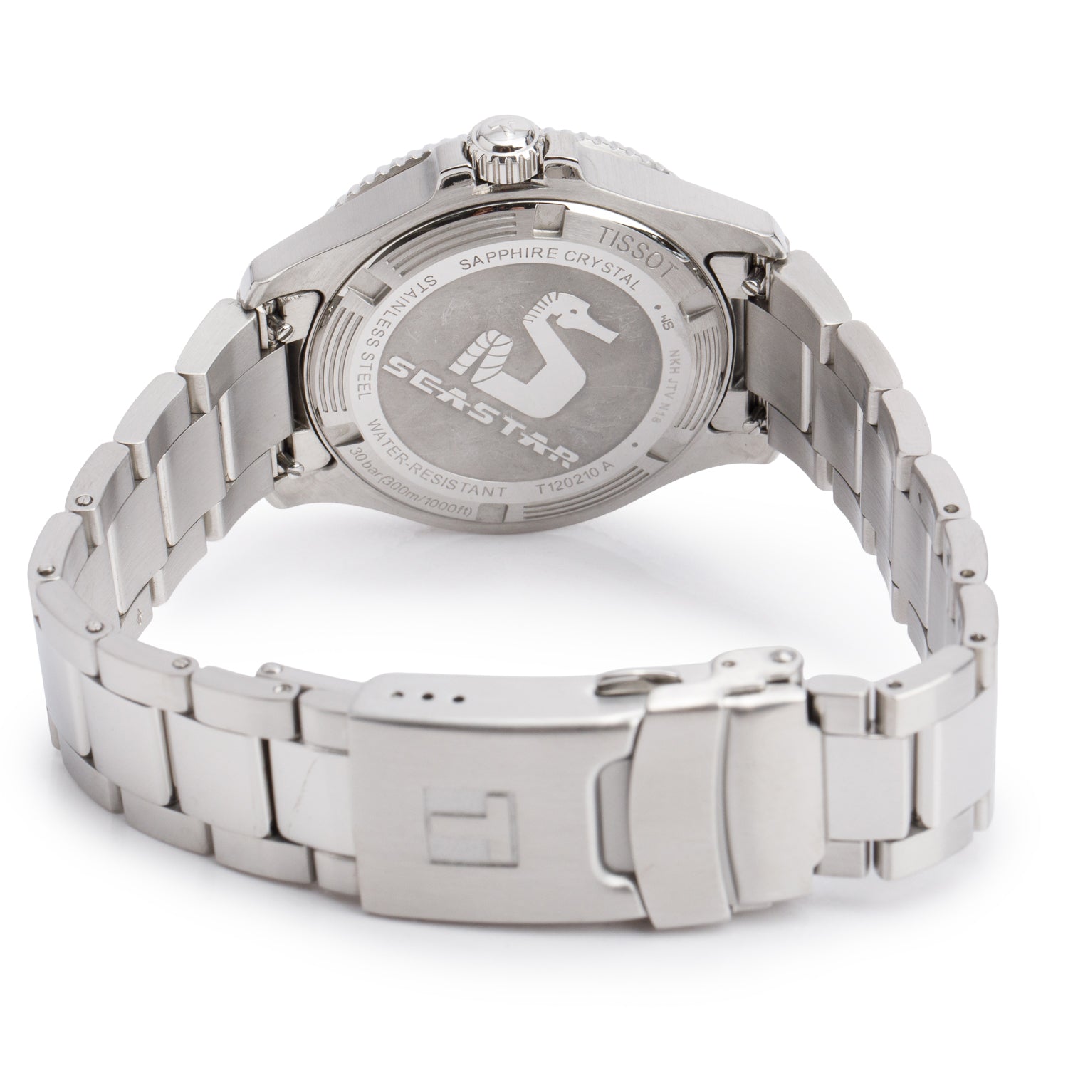 Tissot Stainless Steel Seastar 1000 36 MM Quartz Watch Black Dial