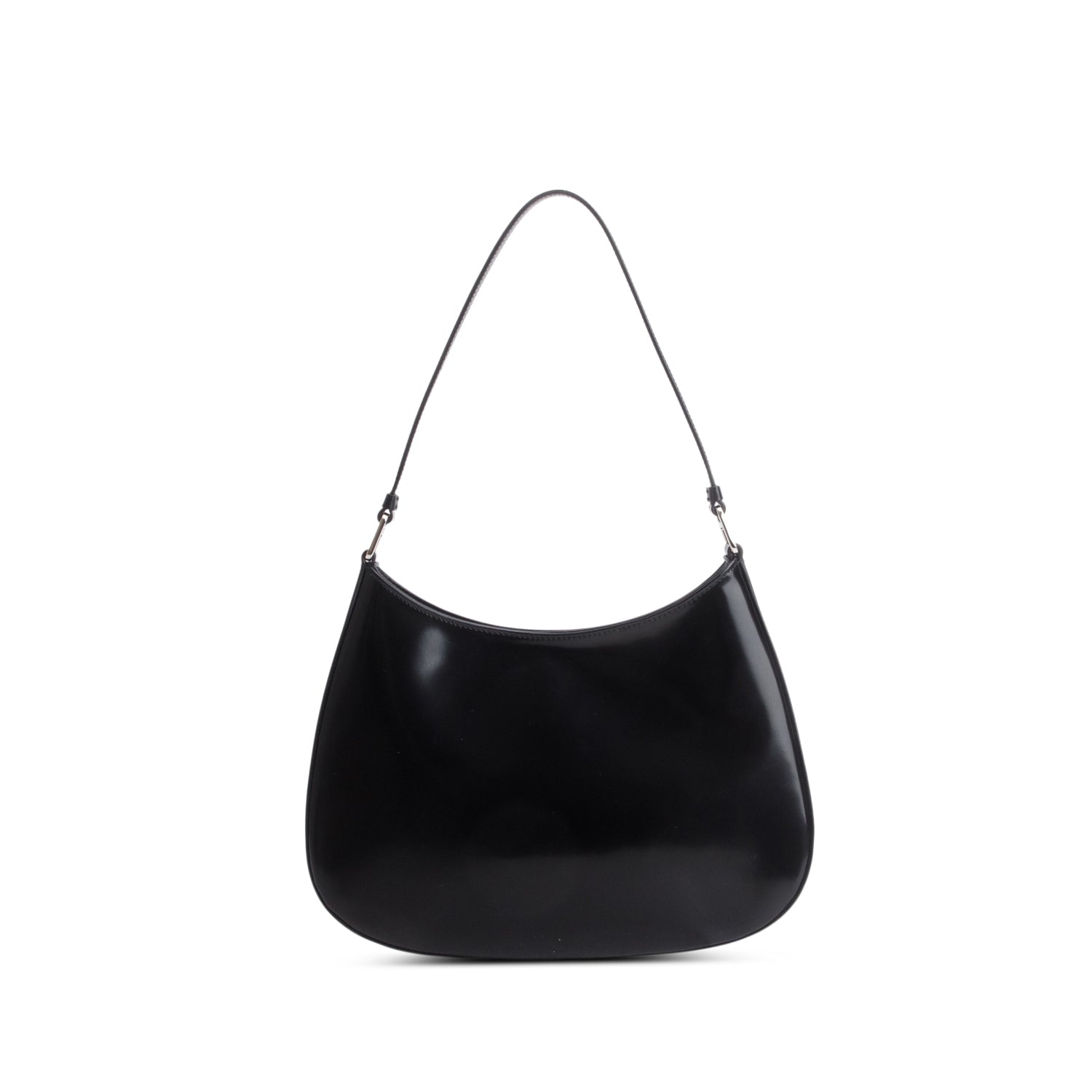 Prada Black Spazzolato Leather Cleo Bag
