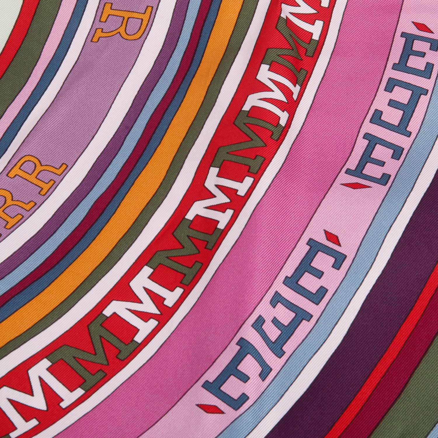 Hermes Purple & Multicolor 'Toho Bohu' Silk Scarf 90 w/ Box
