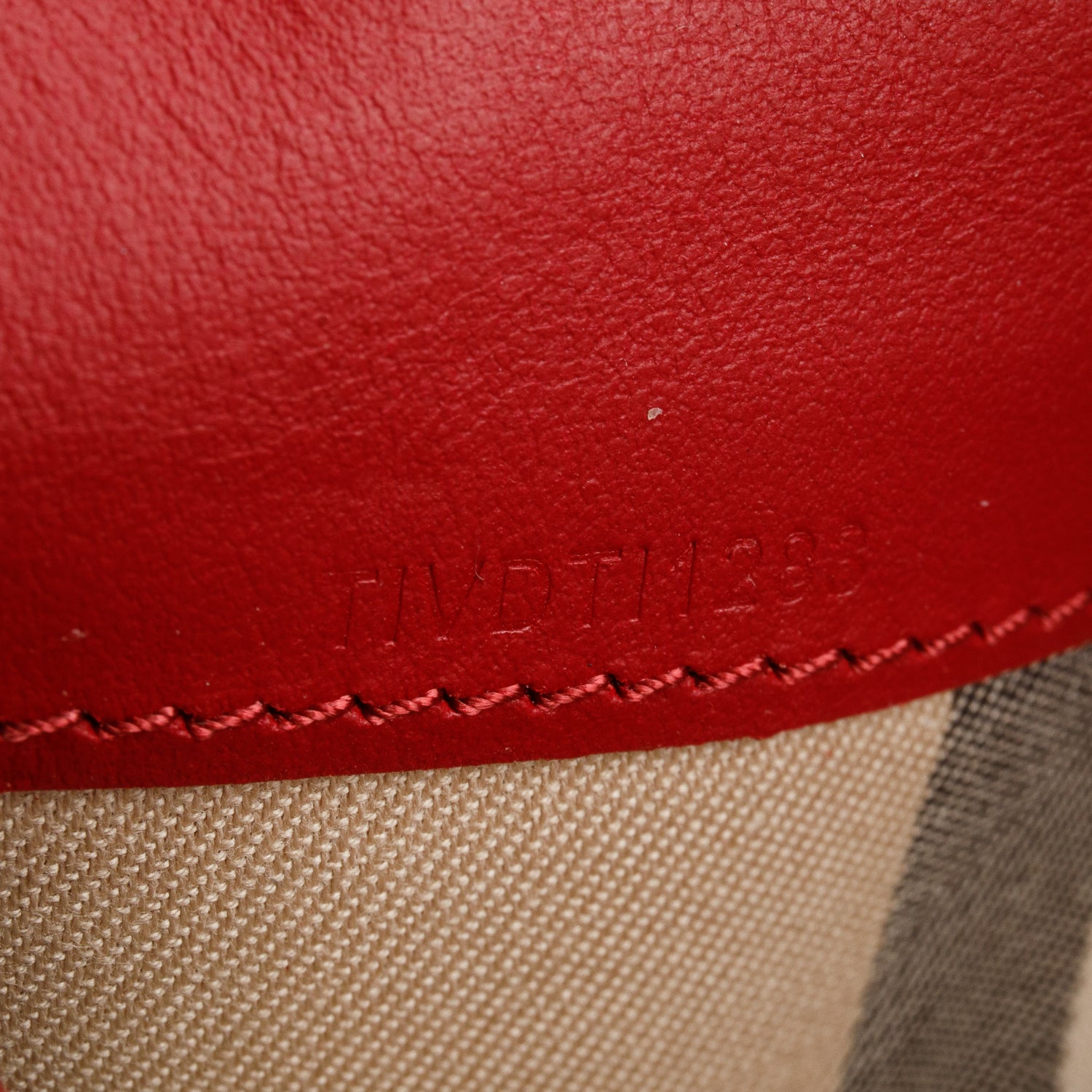 Burberry Red Soft Grain Calfskin Halton Long Wallet w/ Box