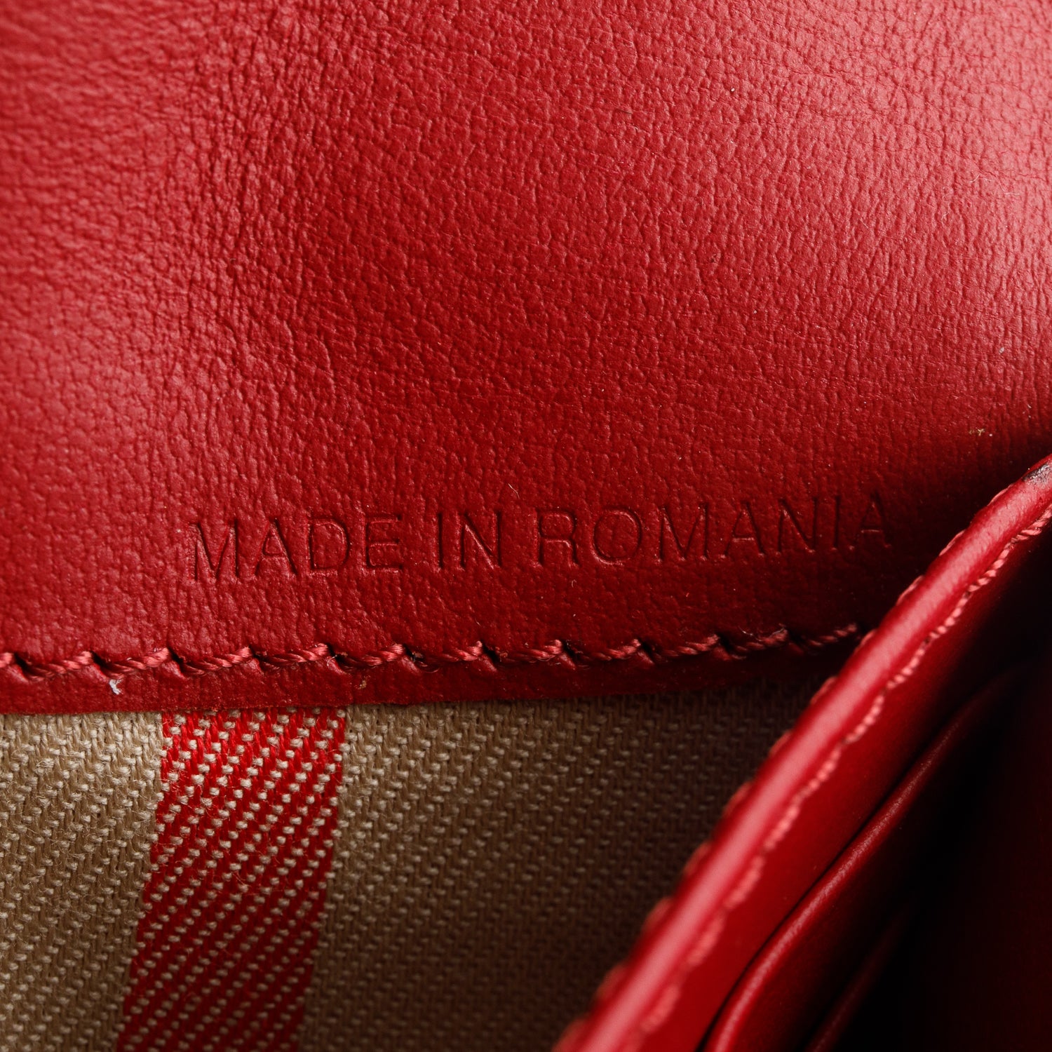 Burberry Red Soft Grain Calfskin Halton Long Wallet w/ Box