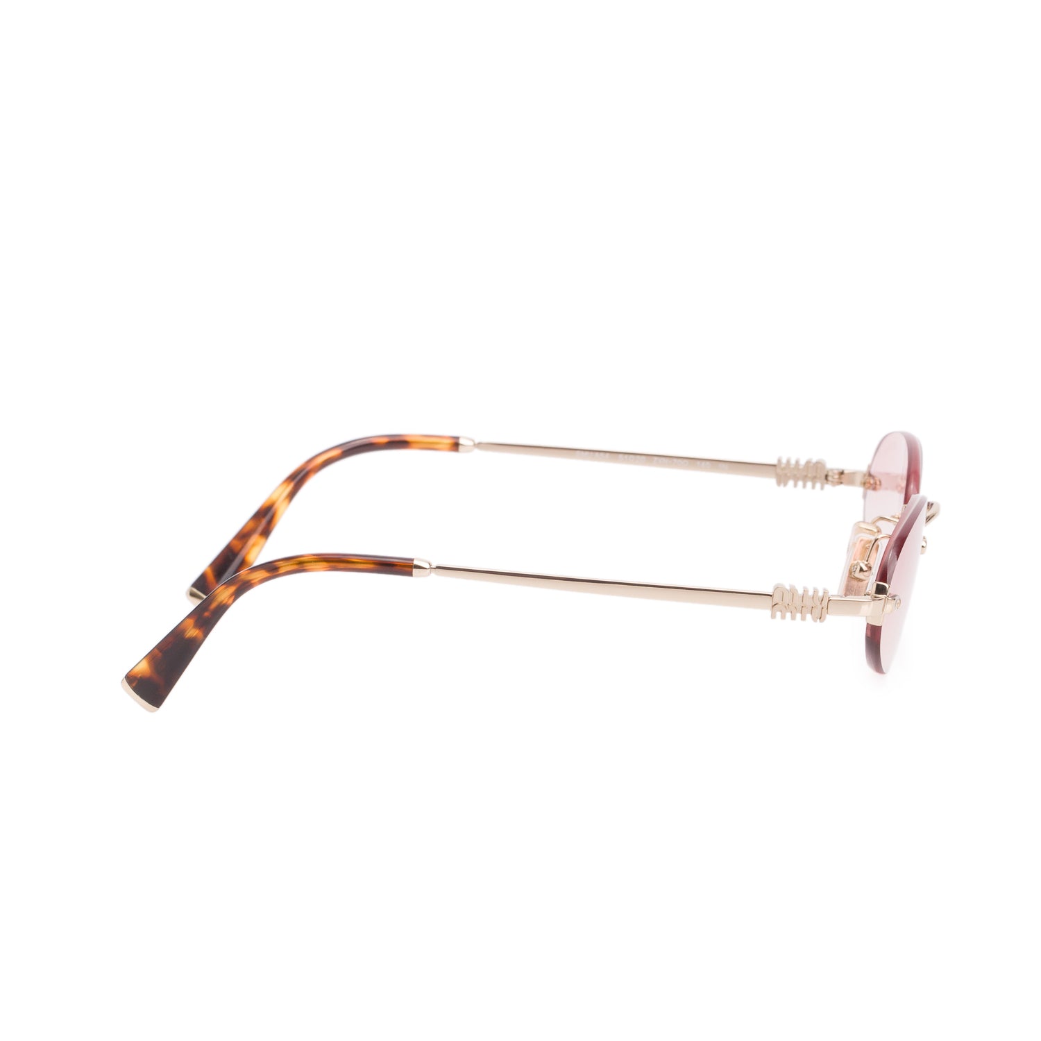 Miu Miu MU A54S Pink Gradient Lenses Oval Sunglasses w/ Box & Case