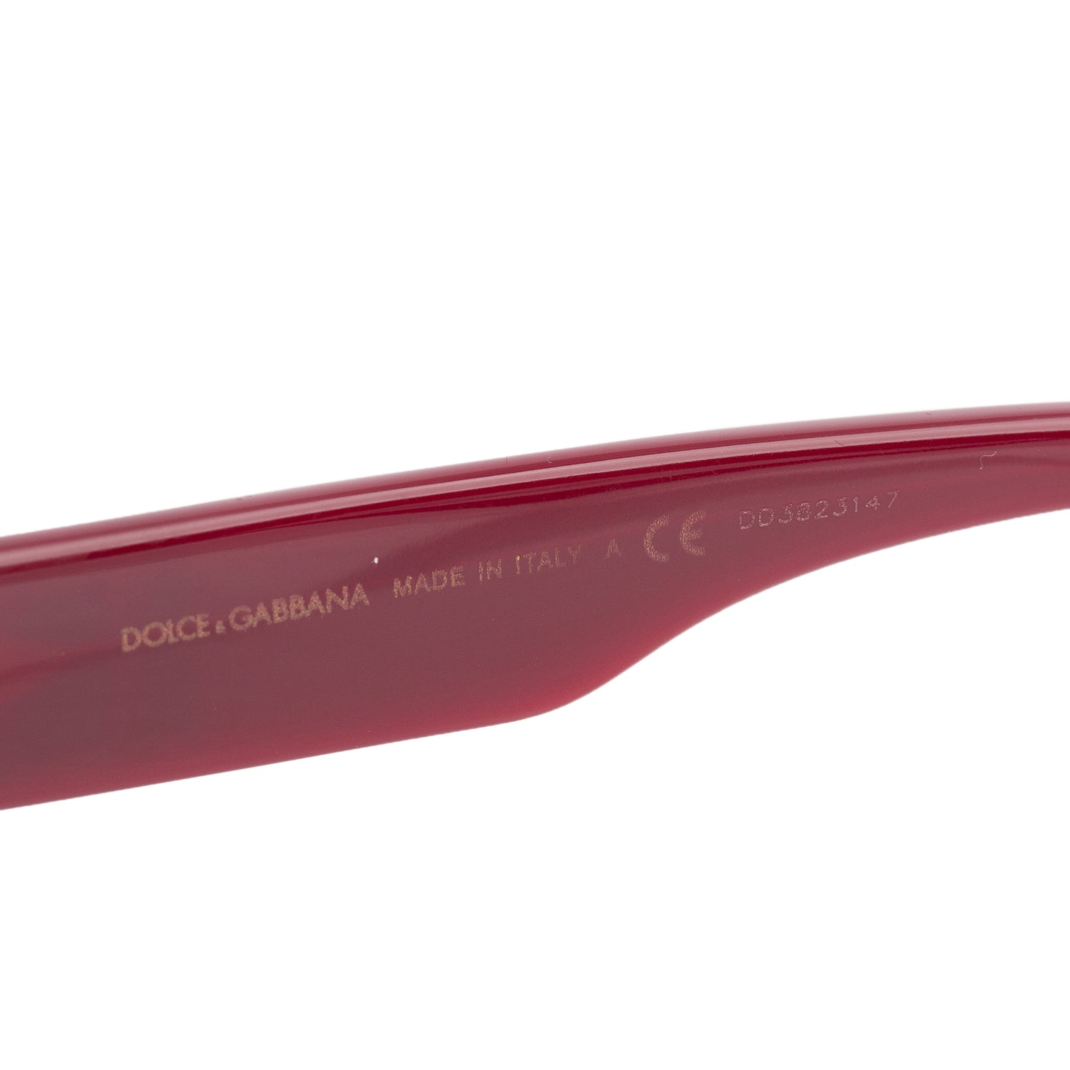Dolce & Gabbana DG 4405 Red Acetate Cat Eye Sunglasses w/ Case
