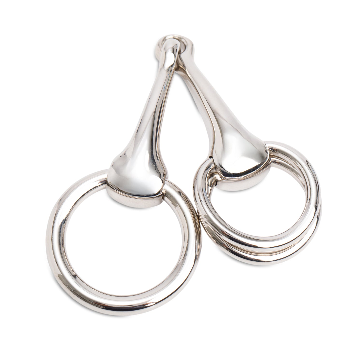 Hermes Palladium-Plated Metal Mors Scarf 90 Ring