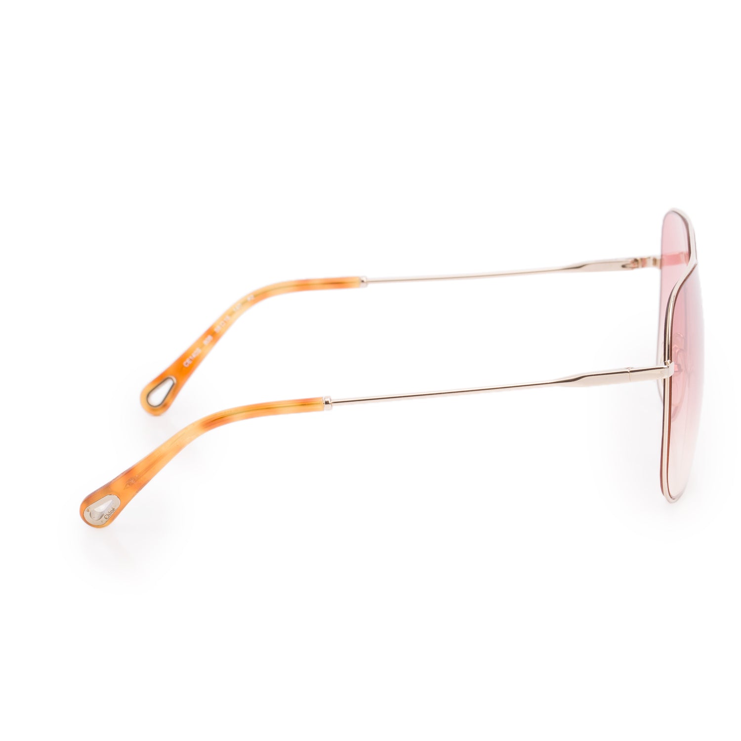 Chloe CE140S Pink Gradient Square Sunglasses w/ Case