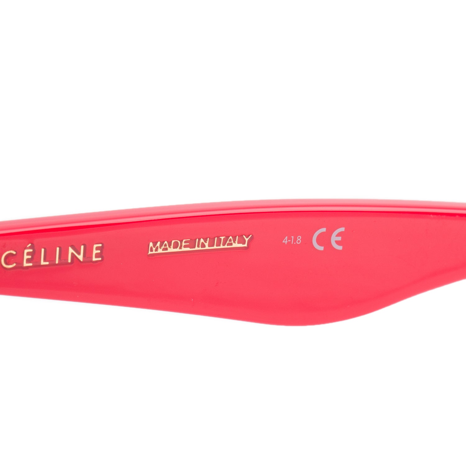 Celine CL40019I Red Acetate Cat Eye Sunglasses