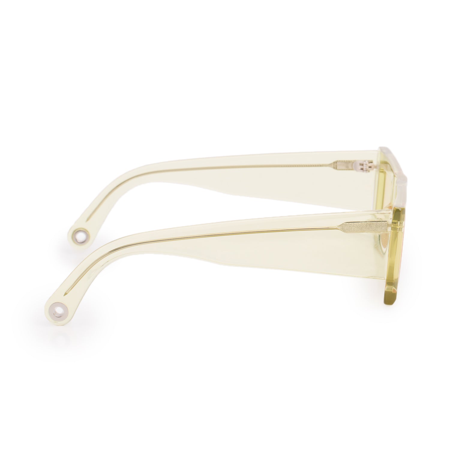 Jacquemus Green Acetate Les Lunette Rectangular Sunglasses w/ Pouch