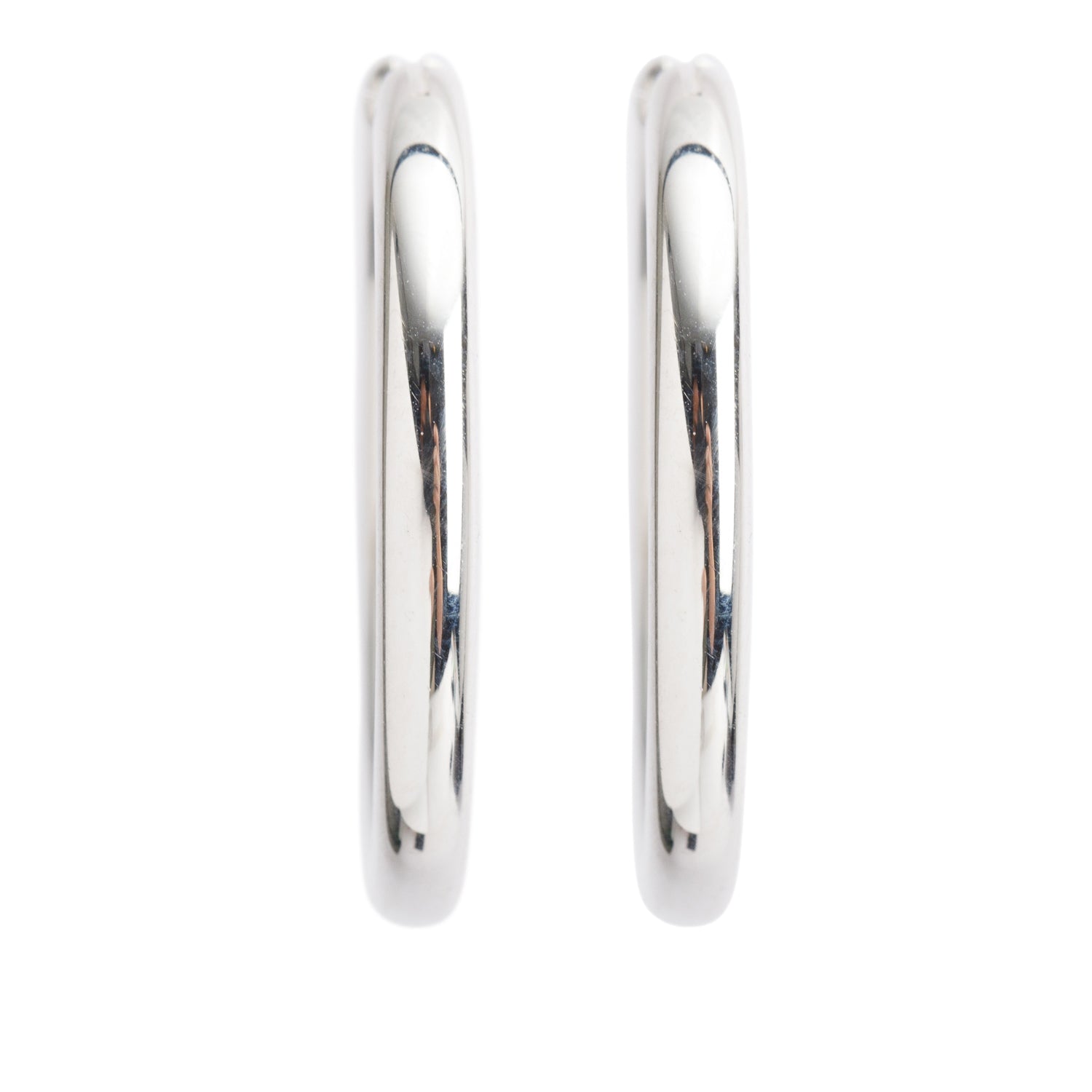 Tiffany & Co. Sterling Silver Cushion Square Hoop Earrings