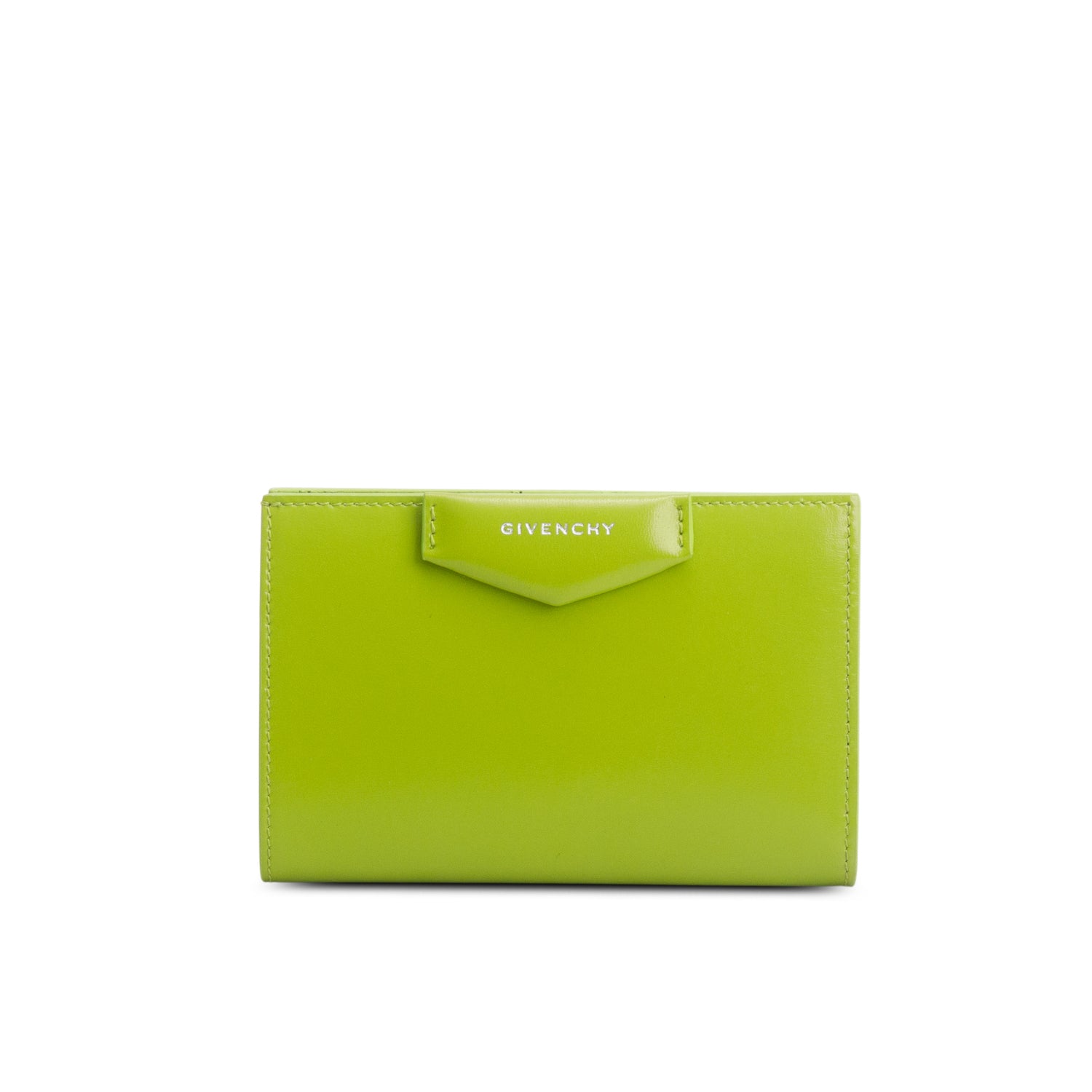 Givenchy 2022 Green Box Leather Antigona Wallet w/ Box