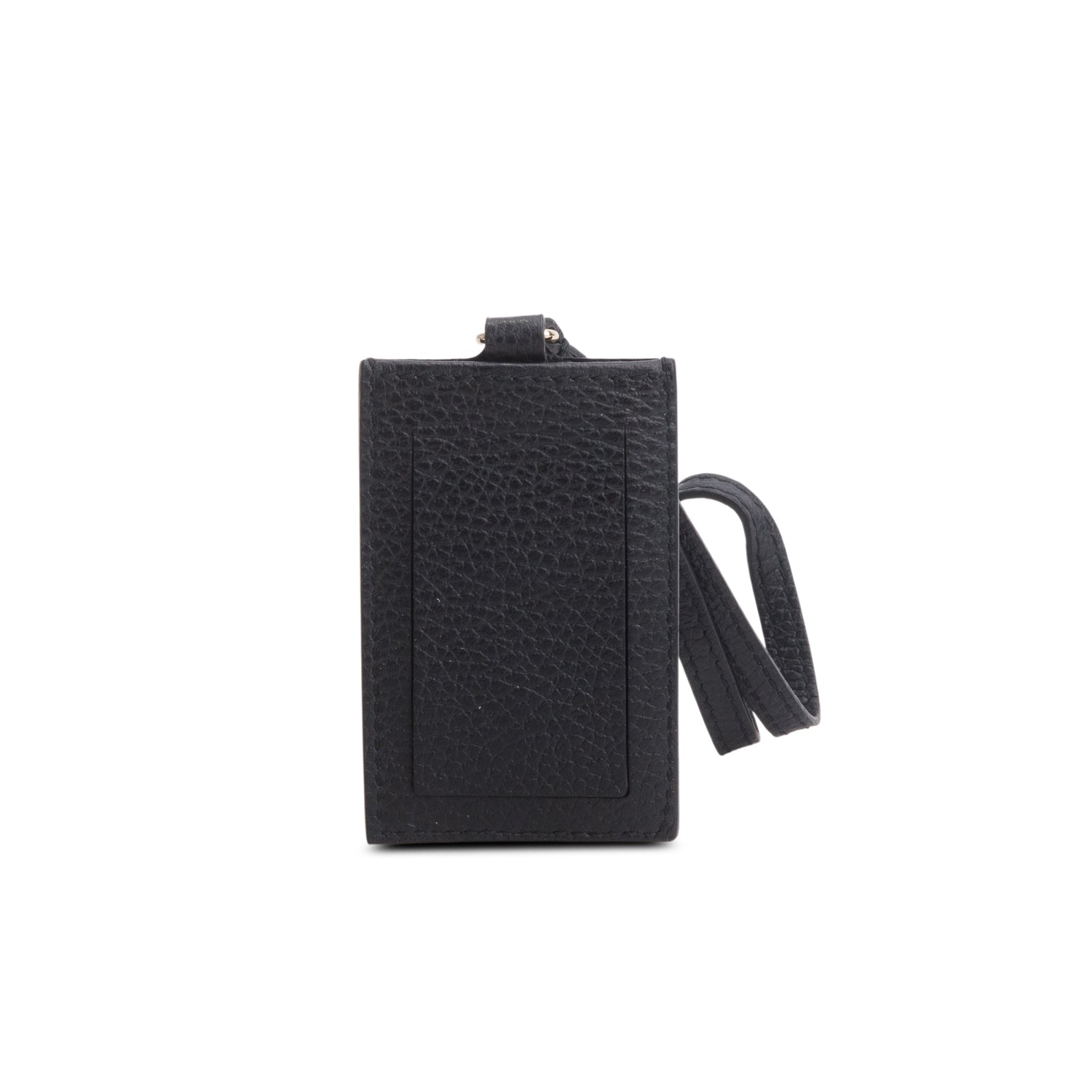 Gucci Black Calfskin Luggage Tag w/ Box