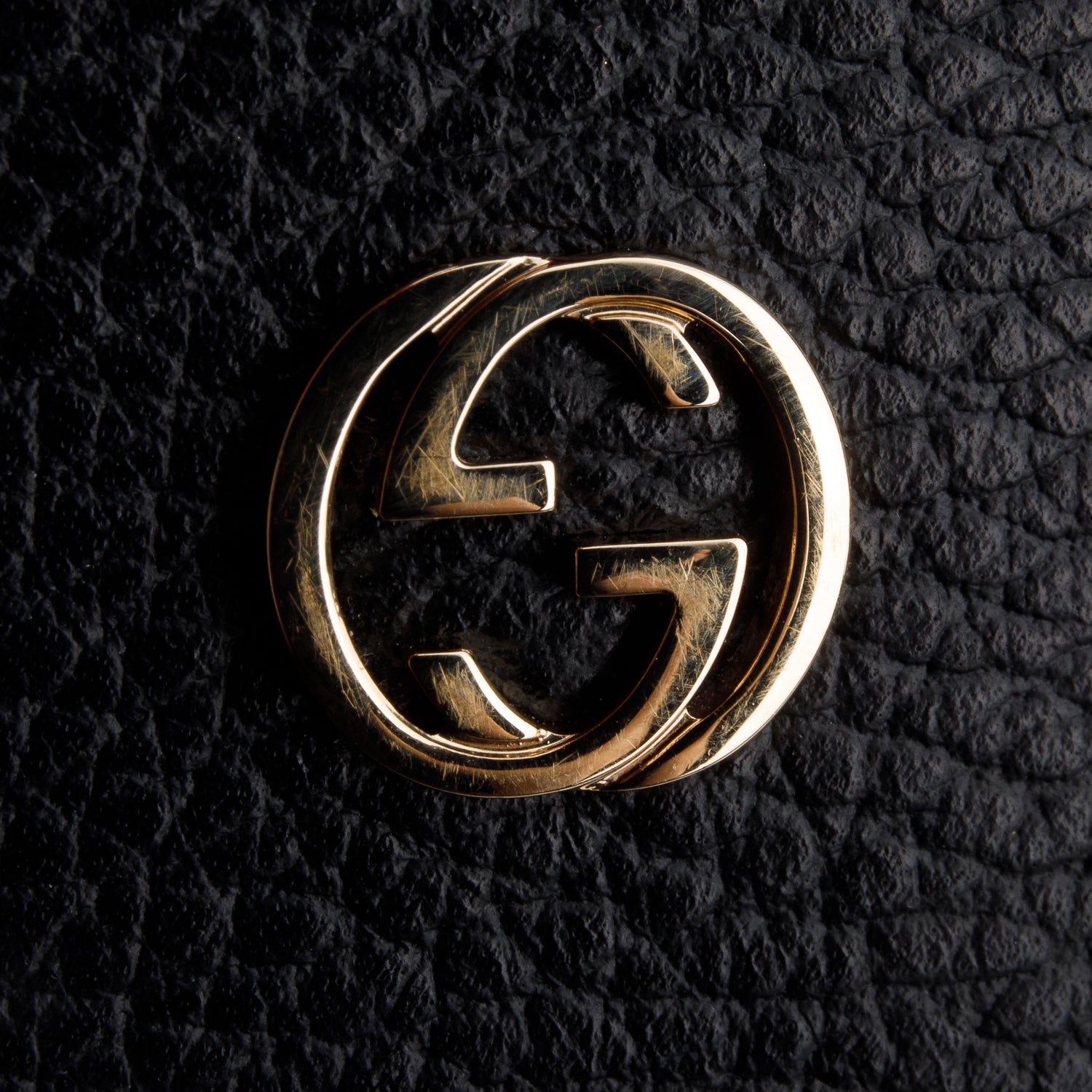 Gucci Black Calfskin Luggage Tag w/ Box