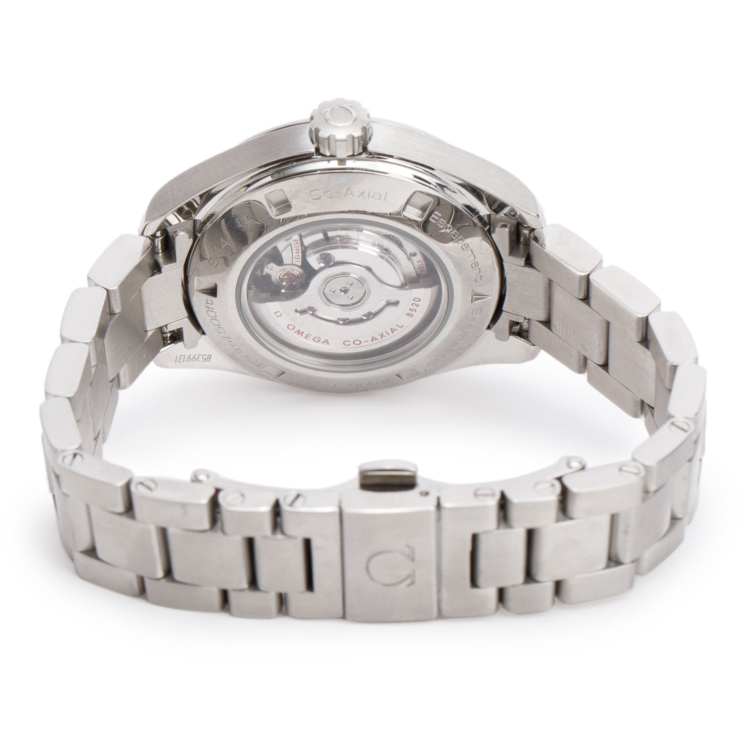 Omega Stainless Steel Seamaster Aqua Terra 34 MM 150M Co-Axial Chronometer Automatic Watch White Dial w/ Papers