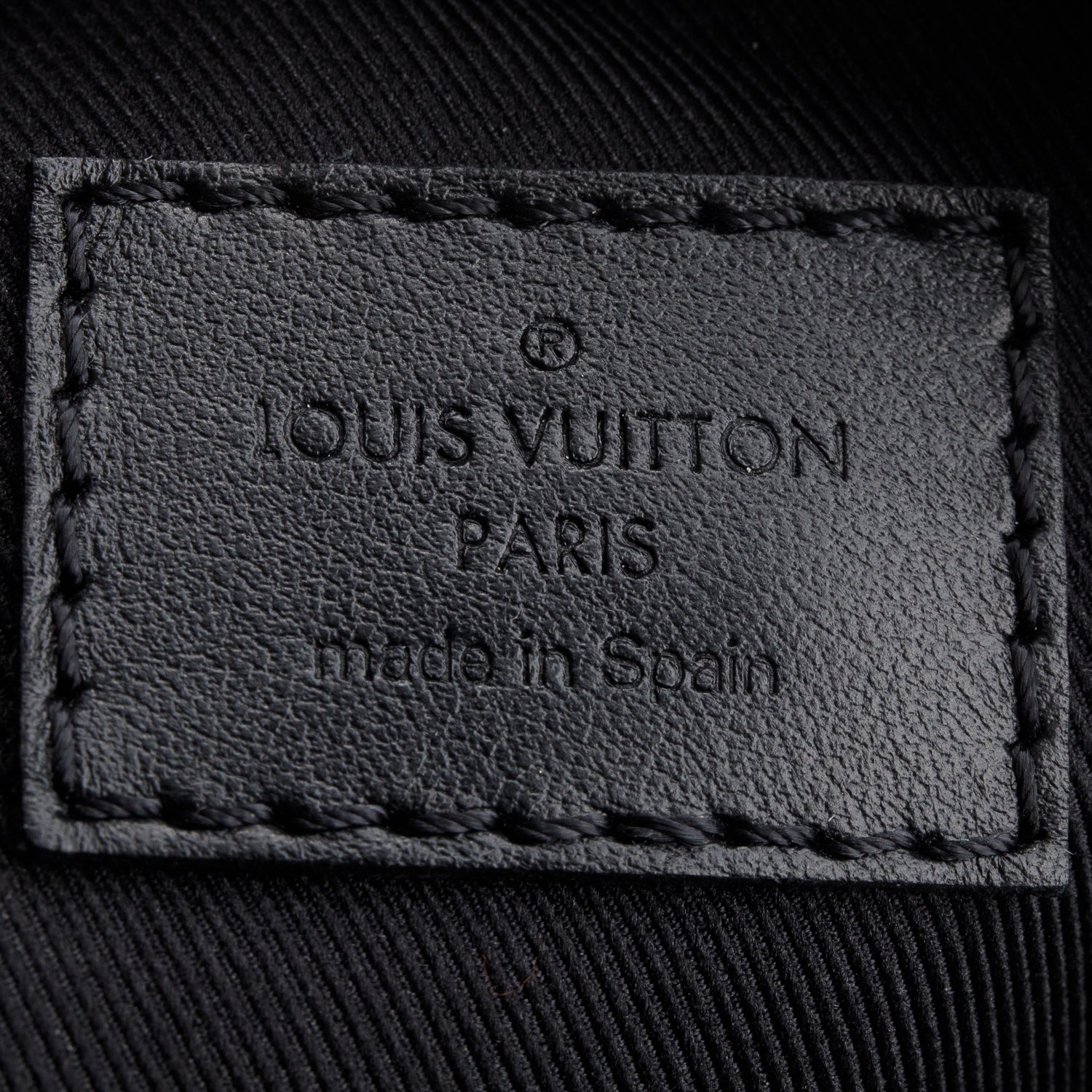 Louis Vuitton Black Calfskin Monogram Shadow Double Phone Pouch NM