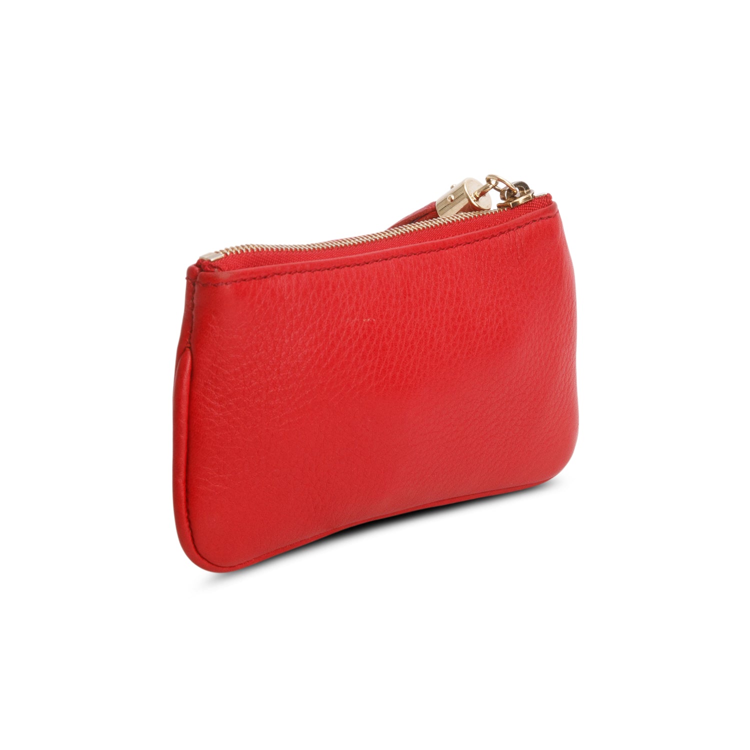 Gucci Red Pebbled Calfskin Soho Coin Pouch