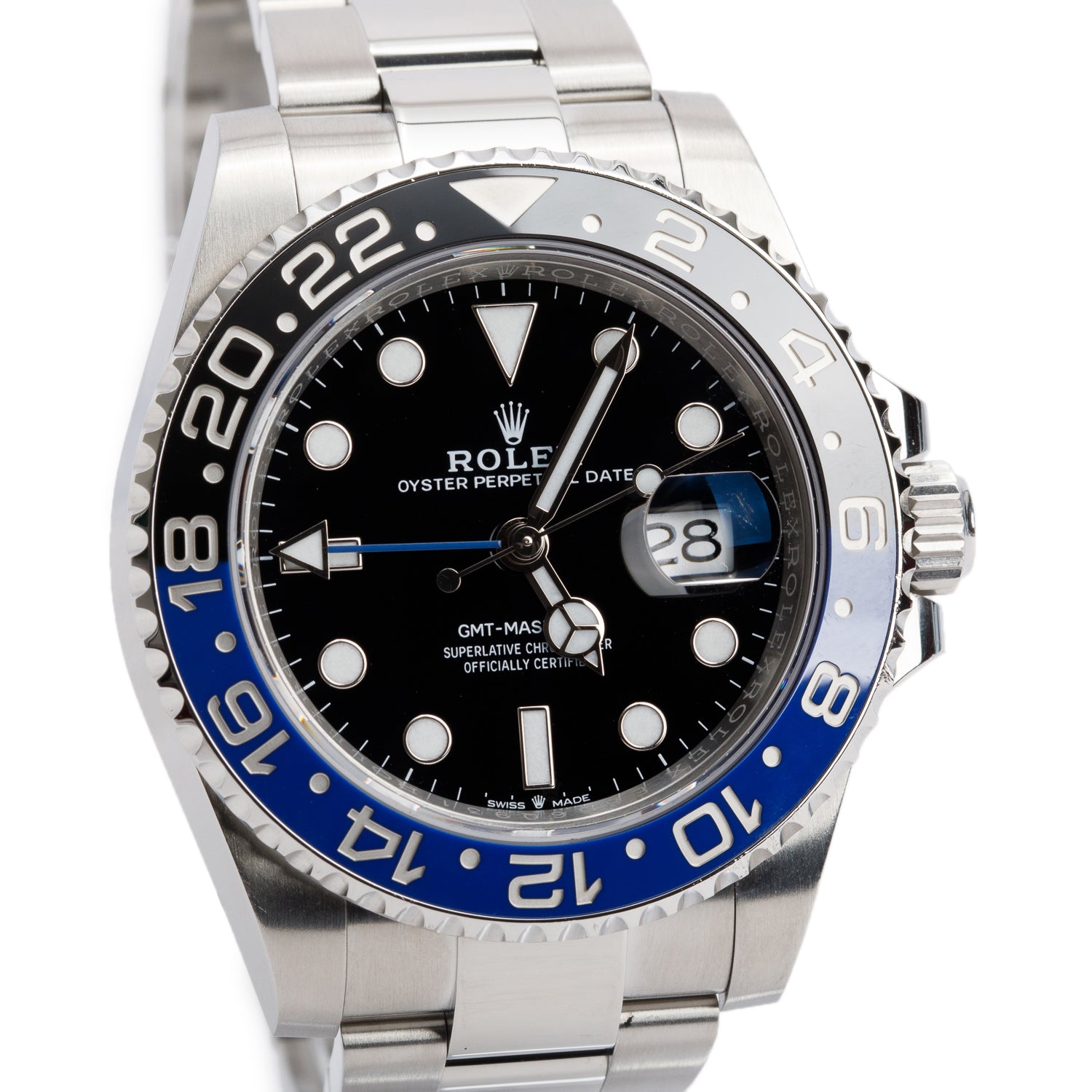Rolex 2022 Stainless Steel GMT-Master II "Batman" 40 MM Watch 126710BLNR w/ Box & Papers