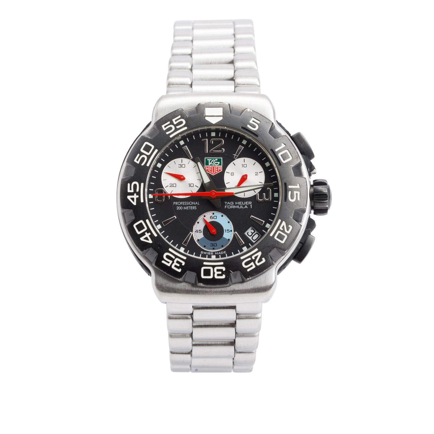 Tag Heuer Stainless Steel Formula 1 42 MM Chronograph Quartz Watch CAC1110-0