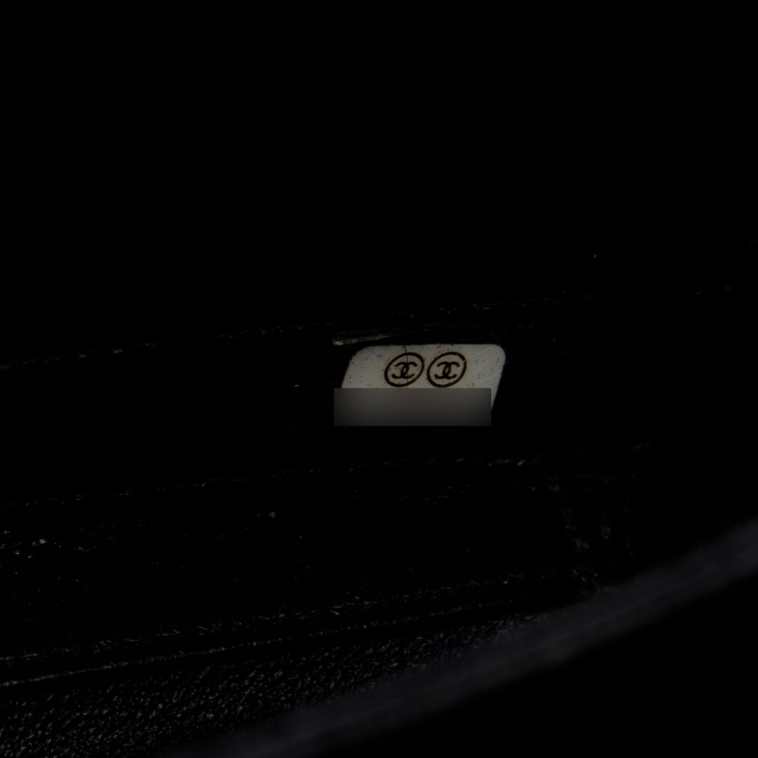 Chanel Black Caviar Quilted Small CC Filigree Vanity Case w/ Box & Receipt