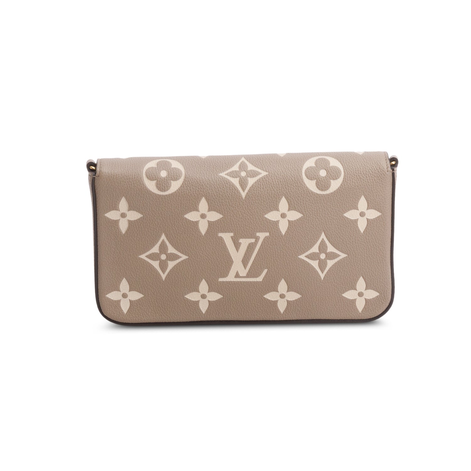 Louis Vuitton 2023 Tourterelle Monogram Empreinte Leather Felicie Pochette w/ Box, Inserts & Receipt