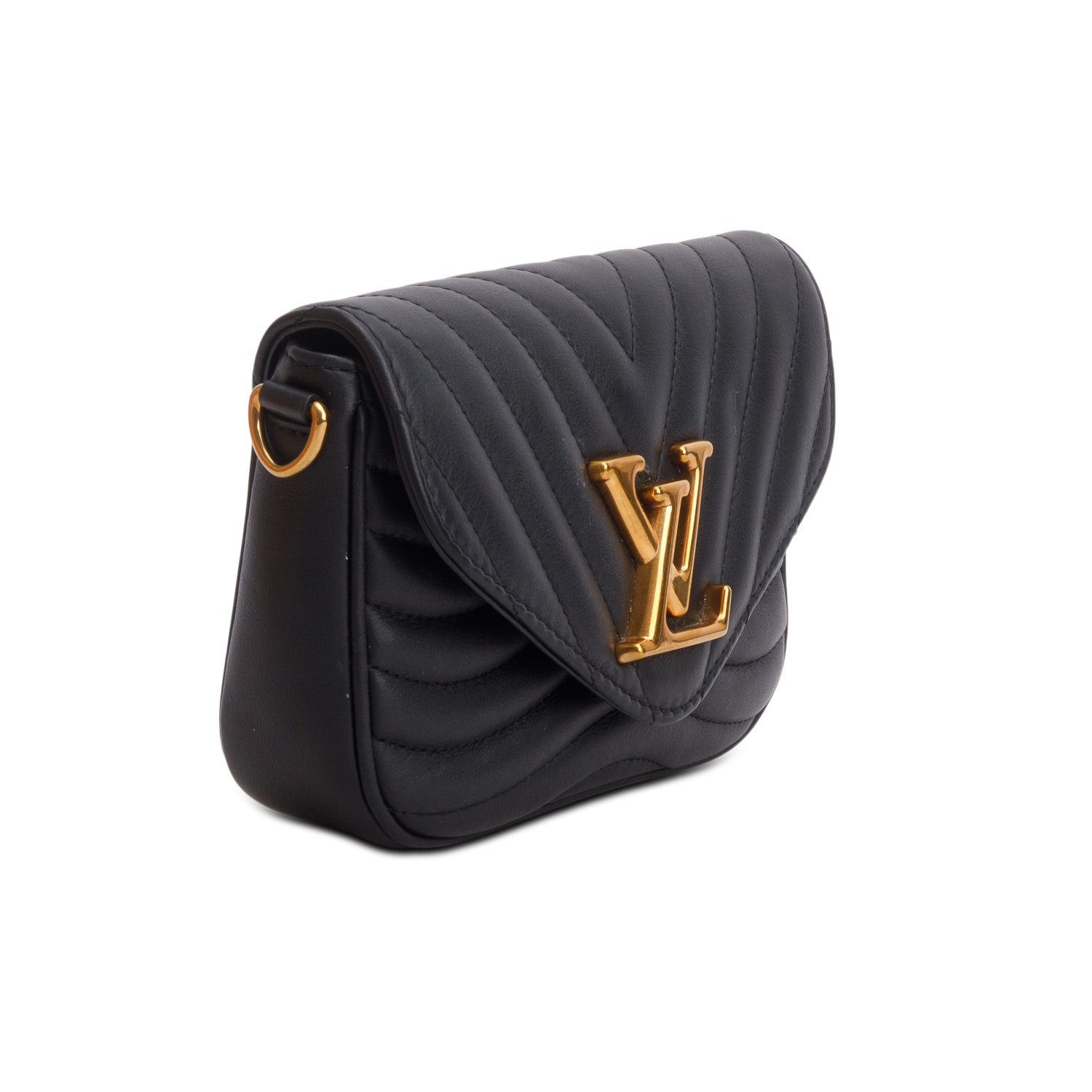 Louis Vuitton Black Calfskin New Wave Multi-Pochette w/ Box & Straps