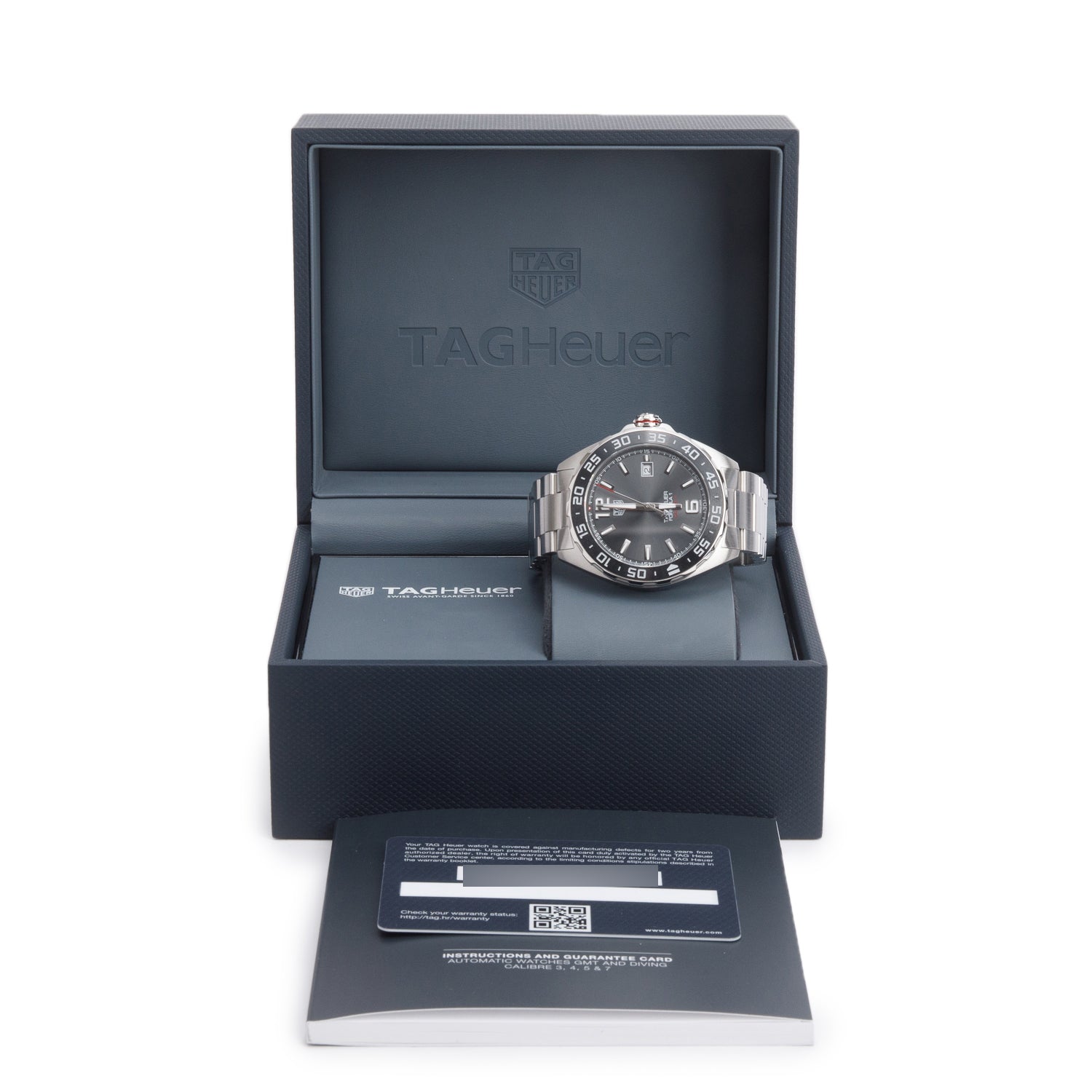Tag Heuer Stainless Steel Formula 1 43 MM Automatic Watch WAZ2011 w/ Box & Papers